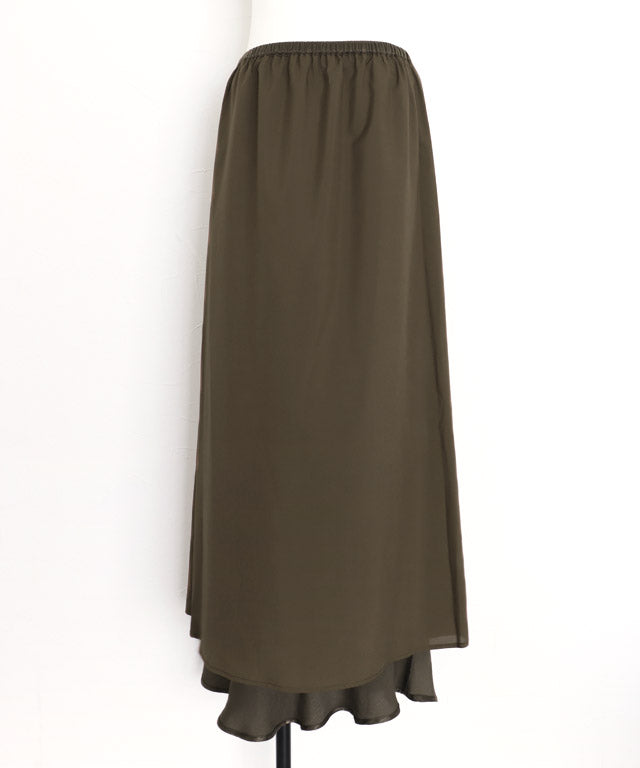 ラス RASW 【低身長向け】サテンバイヤススカート