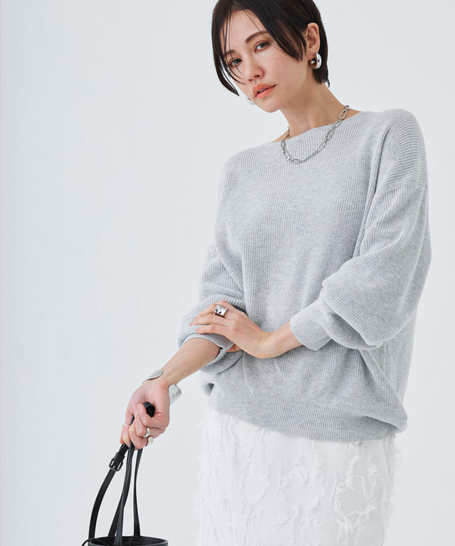 ラス RASW 綿100%クルーネックニット