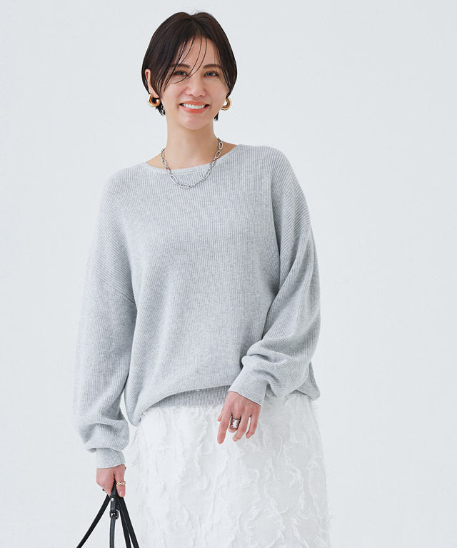 ラス RASW 綿100%クルーネックニット