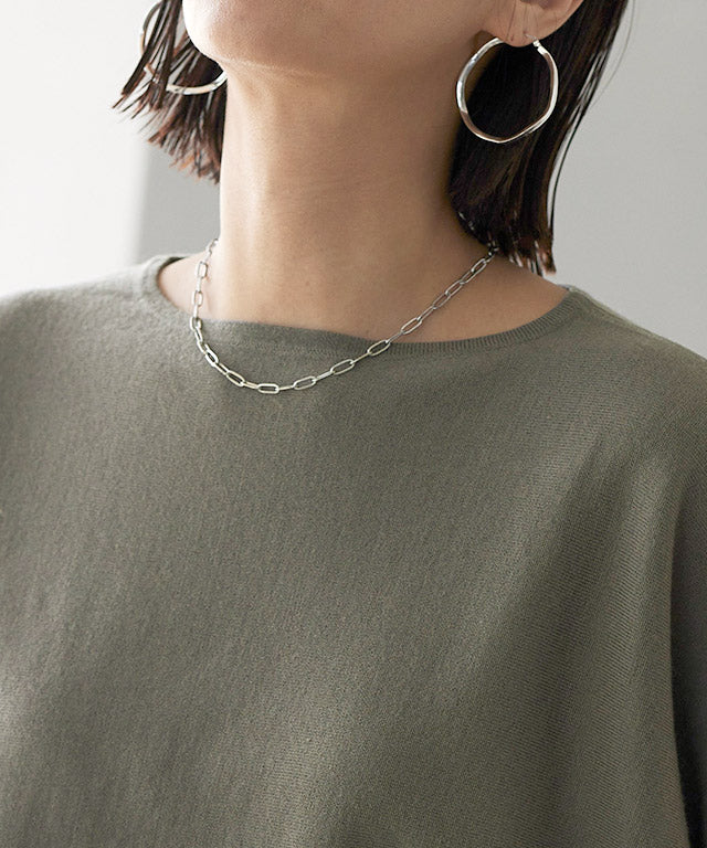 ラス RASW ウール混ドルマンニット