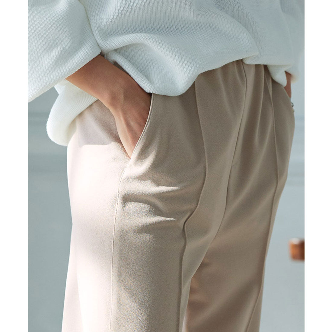 RASW high stretch slit easy pants