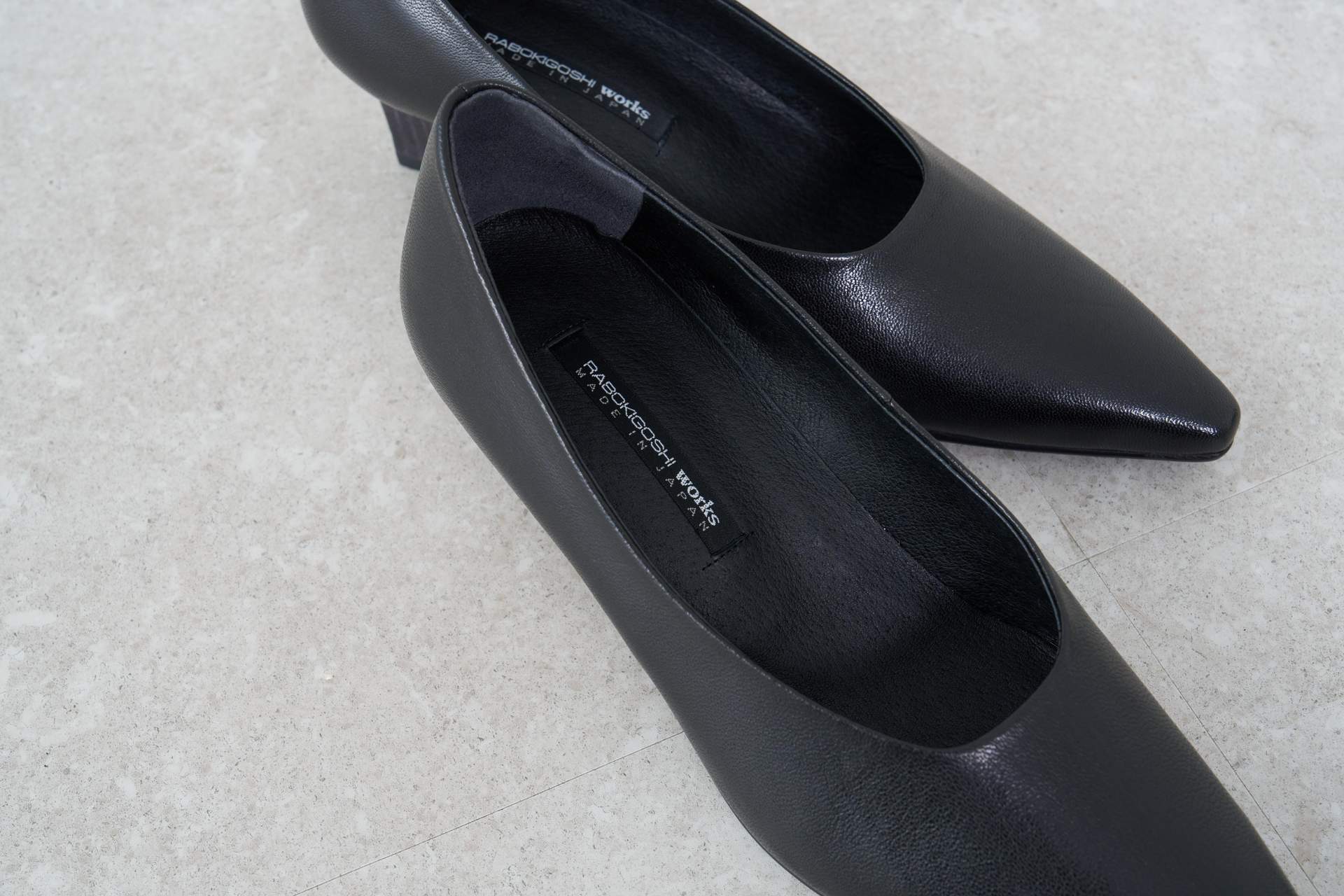 ラボ キゴシ ワークス RABOKIGOSHI works 5cmポインテッドトウプレーンパンプス (ダークパープル) ダークパープル