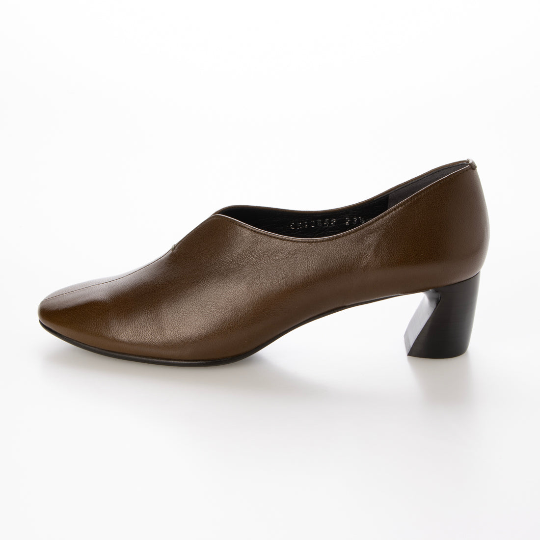 ラボ キゴシ ワークス RABOKIGOSHI works 4.5cmラウンドトウチャンキーヒールプレーンブーティ (オリーブ) オリーブ