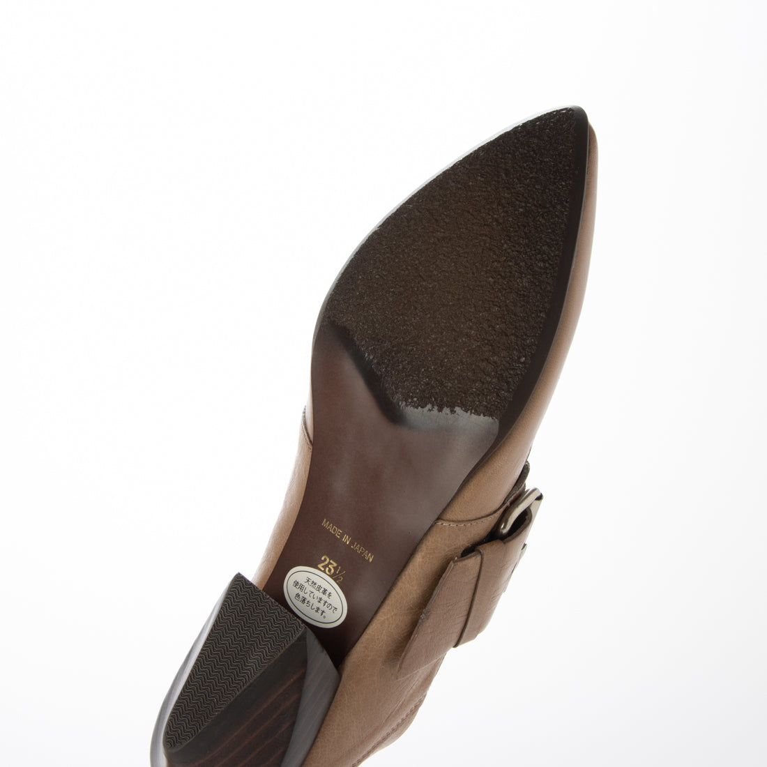 ラボ キゴシ ワークス RABOKIGOSHI works 3.5cm本革ポインテッドトウ2WAYシューズ (サンド) サンド