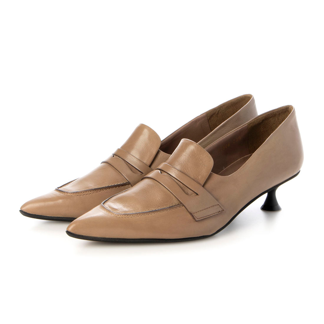 ラボ キゴシ ワークス RABOKIGOSHI works 4cm本革ポインテッドトウローファーパンプス