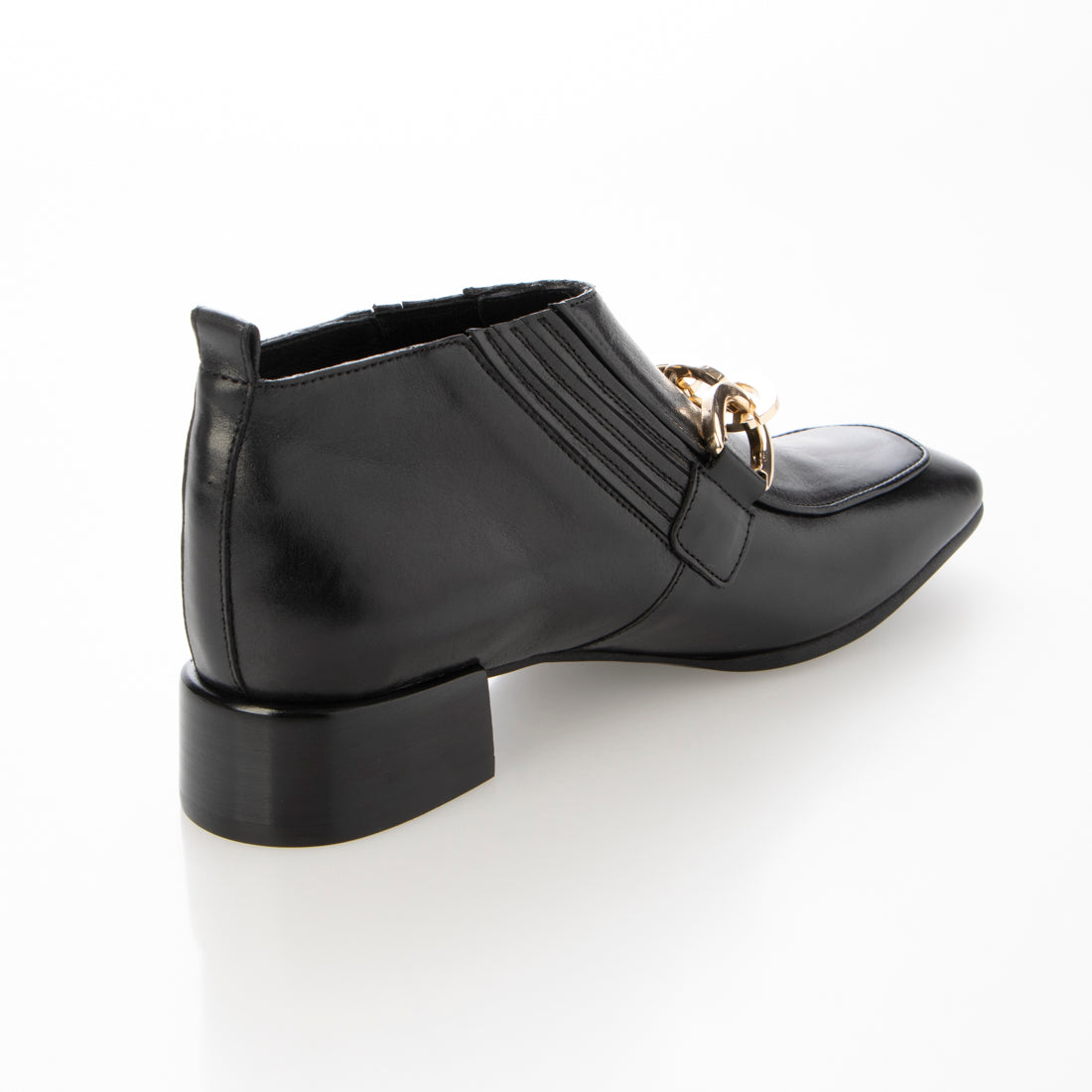 ラボ キゴシ ワークス RABOKIGOSHI works 3cm本革スクエアトウチェーンビット付きブーティ