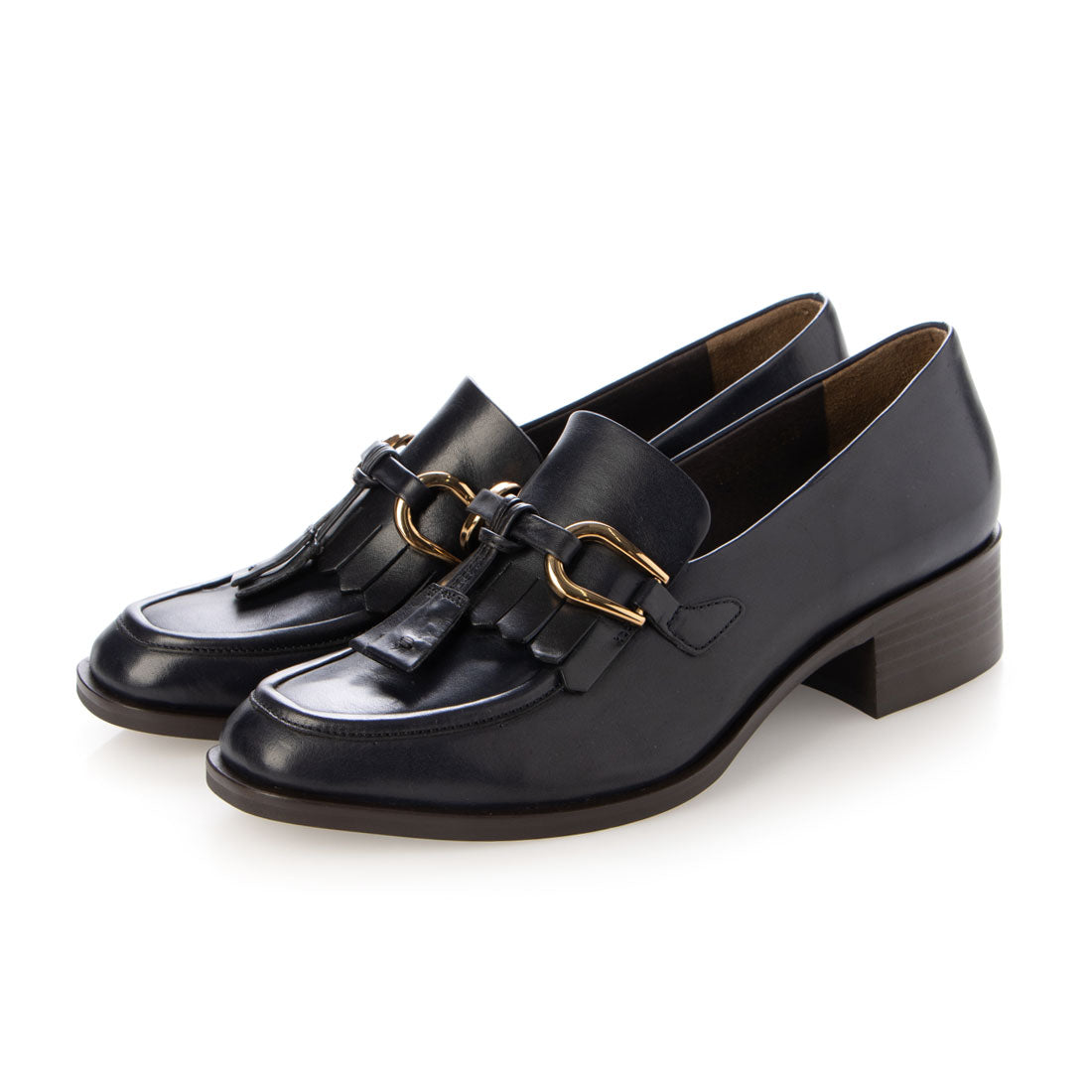 RABOKIGOSHI works 4cm Genuine Leather Round Toe Tassel Loafer