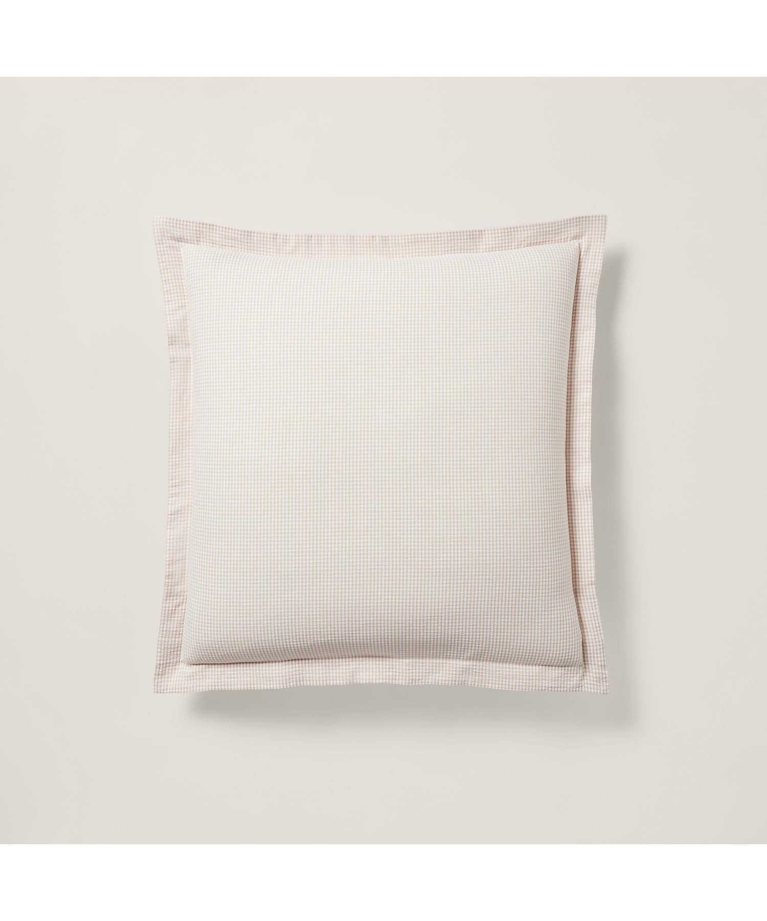 ラルフ ローレン ホーム RALPH LAUREN HOME シアサッカー ギンガム ユーロ シャム (270ブラウン) 270ブラウン