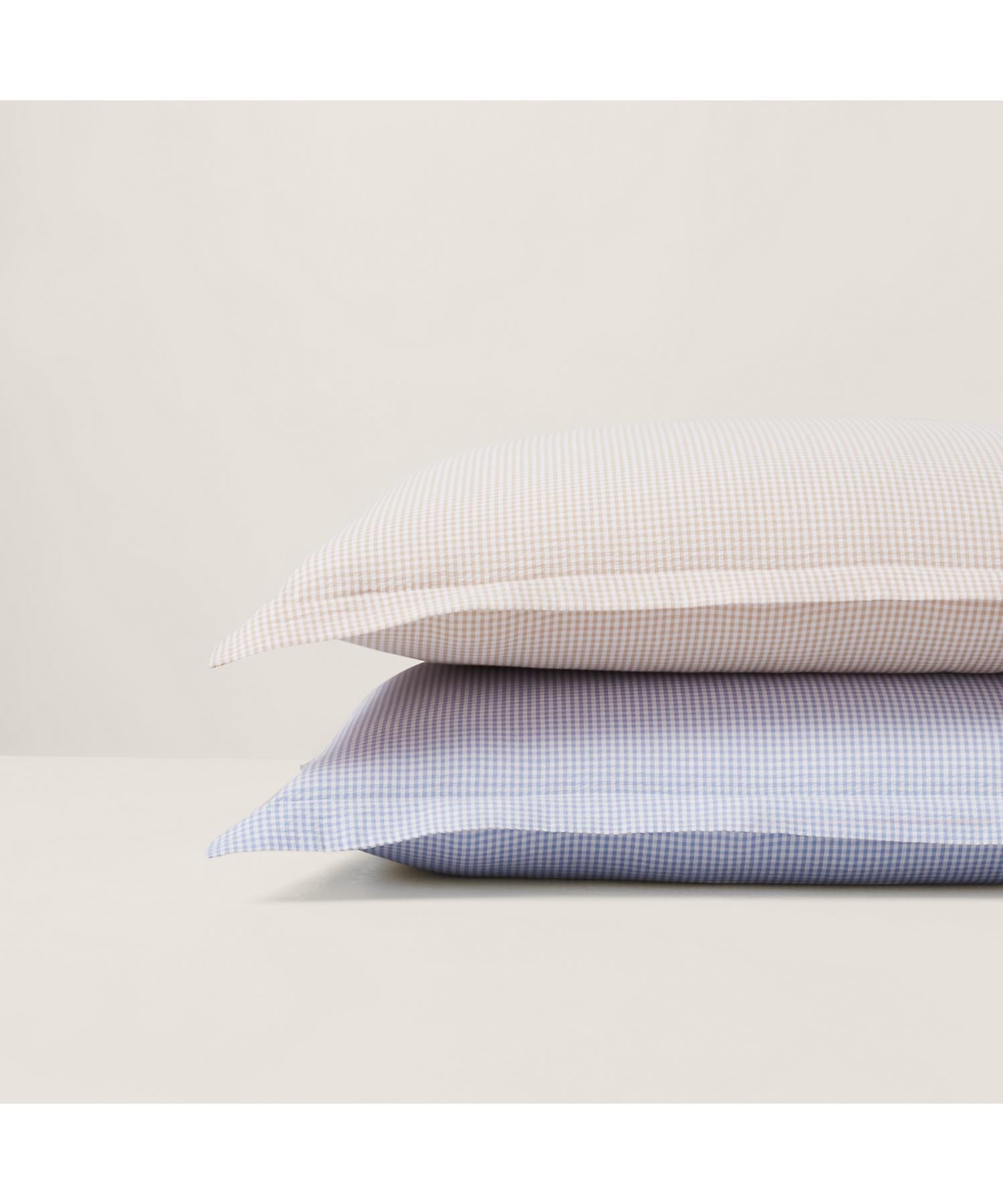 ラルフ ローレン ホーム RALPH LAUREN HOME シアサッカー ギンガム ユーロ シャム (270ブラウン) 270ブラウン