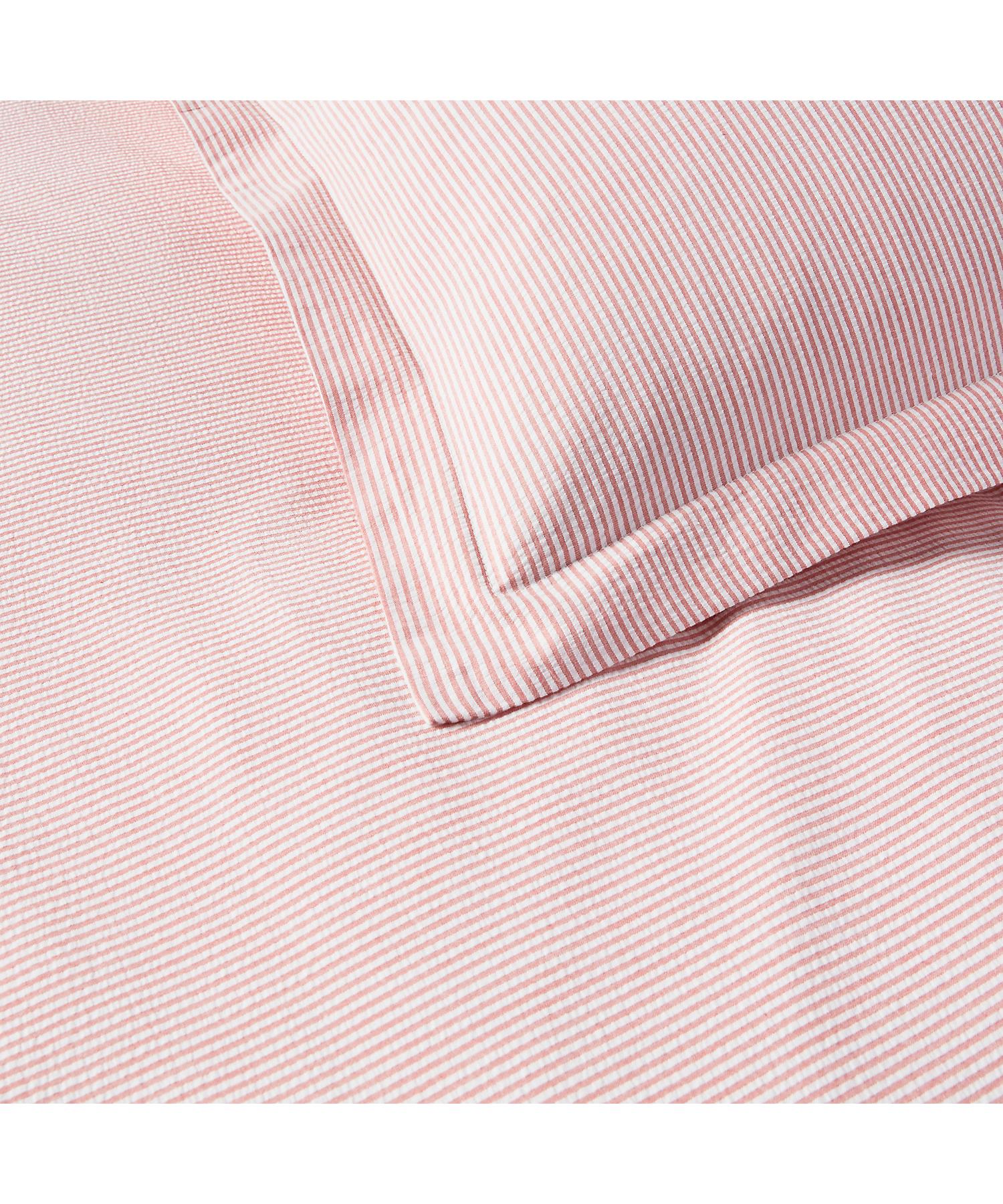 ラルフ ローレン ホーム RALPH LAUREN HOME シアサッカー ストライプ デュベ カバー/クイーンサイズ (650ピンク) 650ピンク