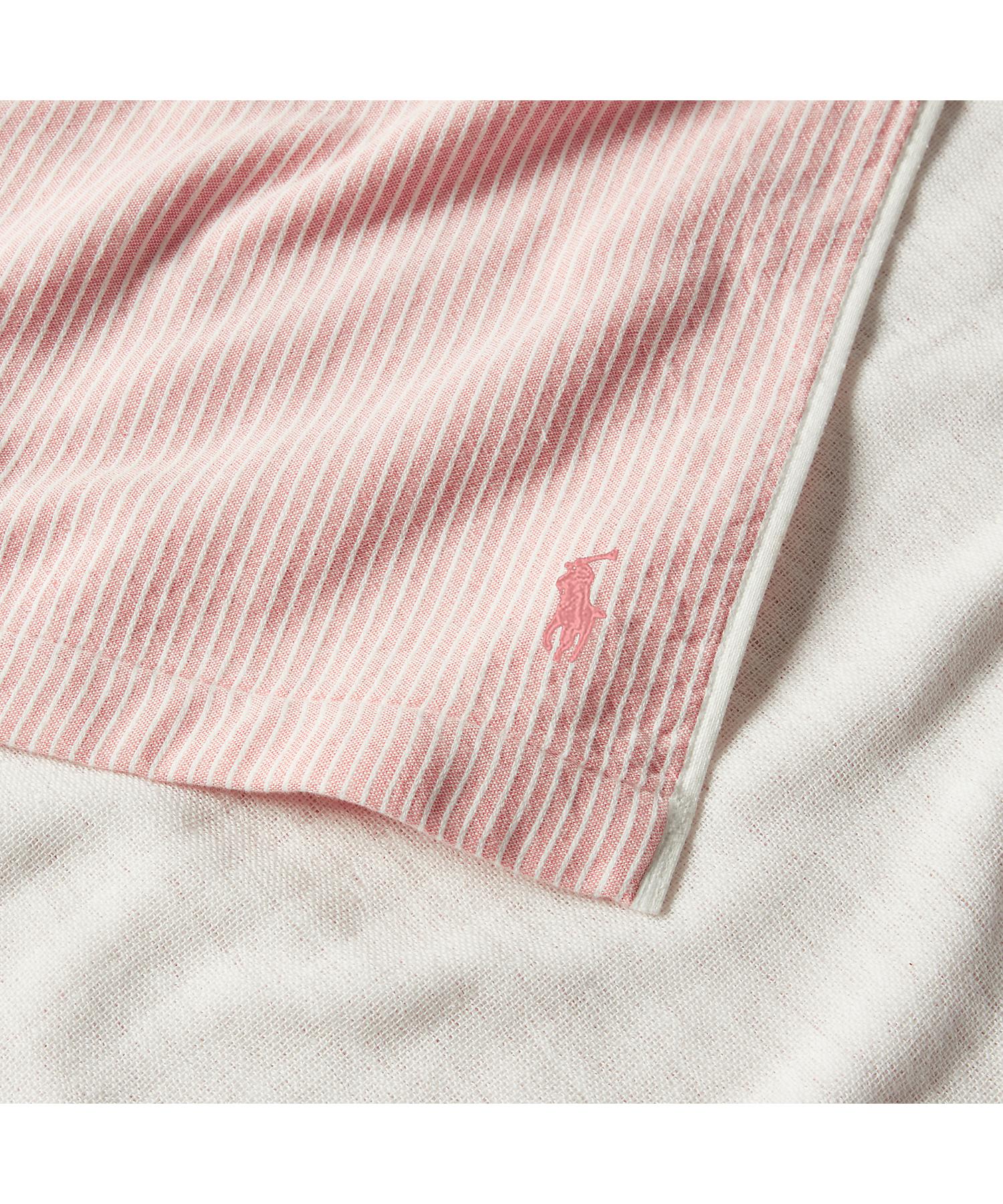 ラルフ ローレン ホーム RALPH LAUREN HOME シアサッカー ストライプ スモール シングル タオルケット (650ピンク) 650ピンク