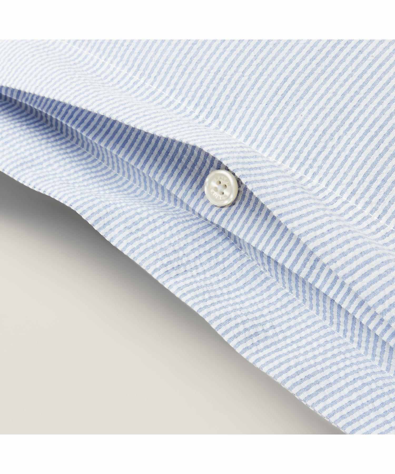 ラルフ ローレン ホーム RALPH LAUREN HOME シアサッカー ストライプ スタンダード シャム (400ブルー) 400ブルー