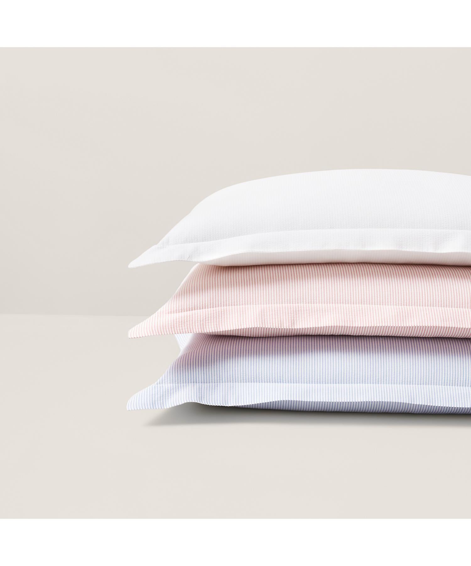 ラルフ ローレン ホーム RALPH LAUREN HOME シアサッカー ストライプ スタンダード シャム (650ピンク) 650ピンク