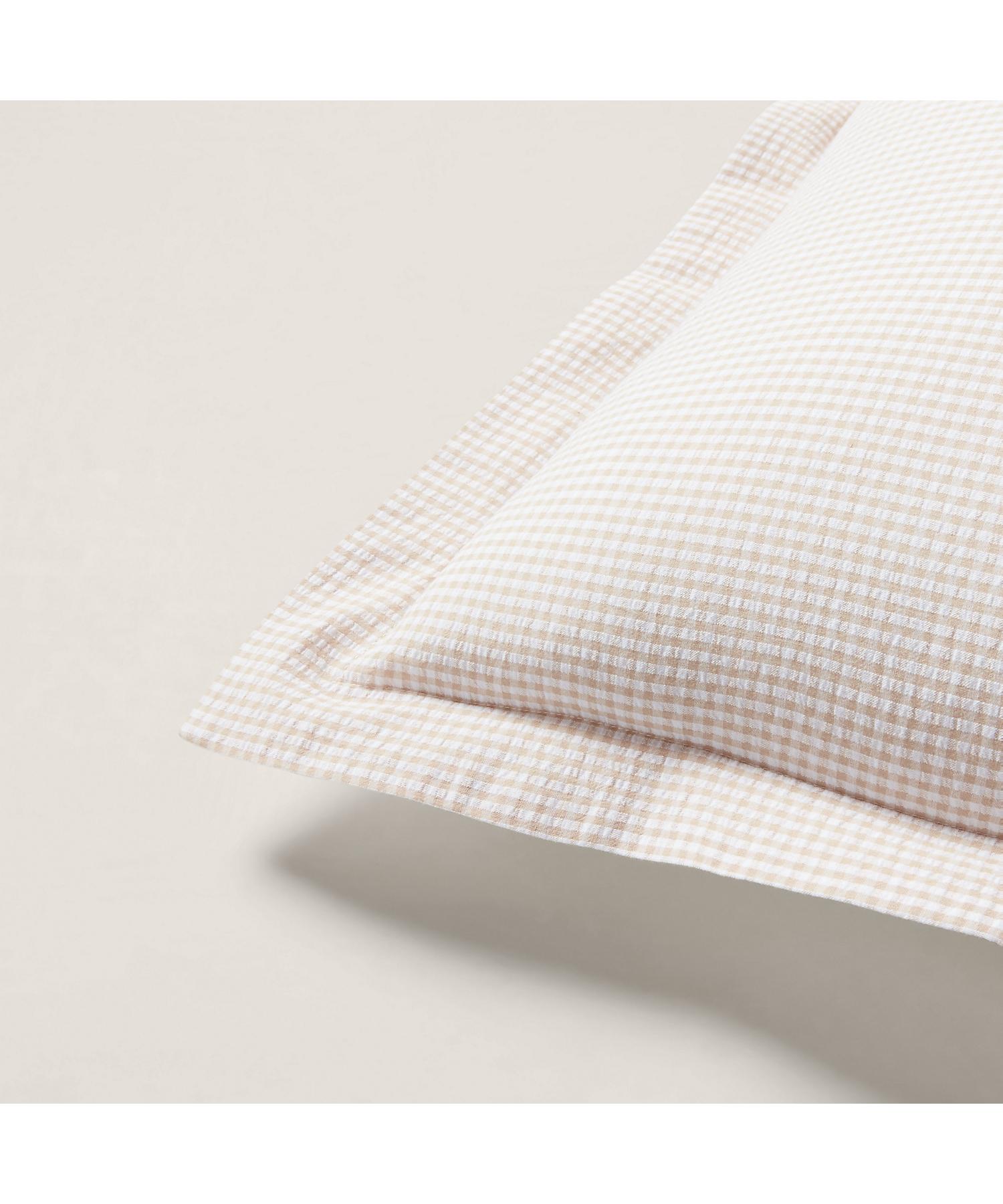 ラルフ ローレン ホーム RALPH LAUREN HOME シアサッカー ギンガム スタンダード シャム (270ブラウン) 270ブラウン