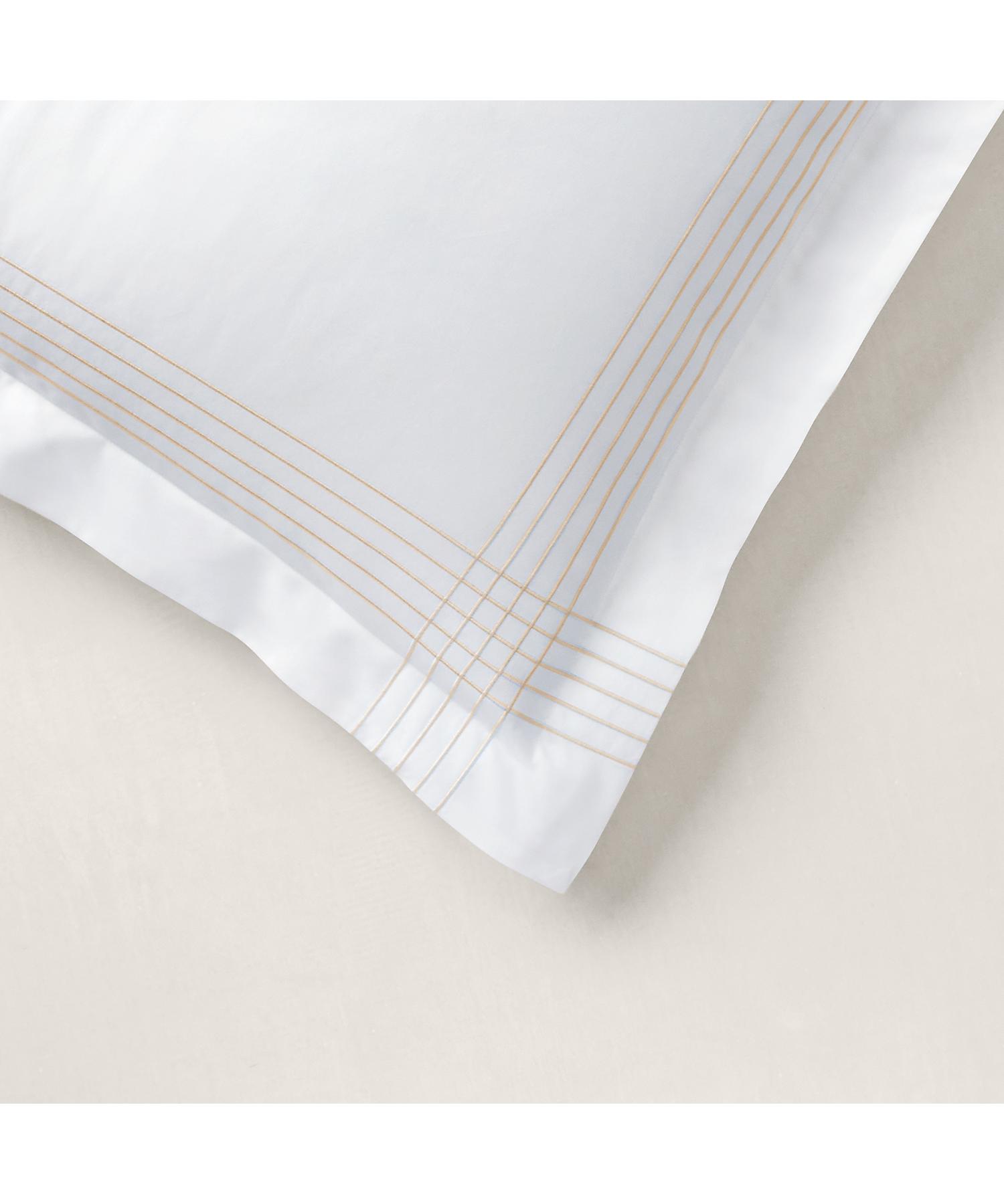 ラルフ ローレン ホーム RALPH LAUREN HOME オーガニック コットン サティーン ハンカチーフ スタンダード シャム (270ブラウン) 270ブラウン