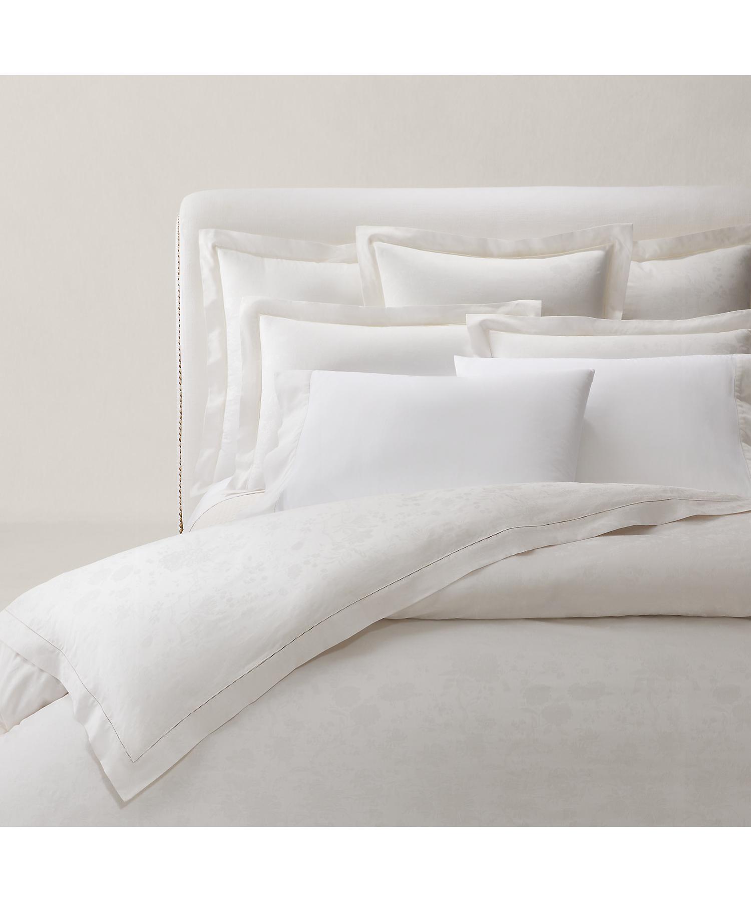 ラルフ ローレン ホーム RALPH LAUREN HOME オーガニック コットン Bethany ジャカード ボックスシーツ/セミダブルサイズ (250ブラウン) 250ブラウン