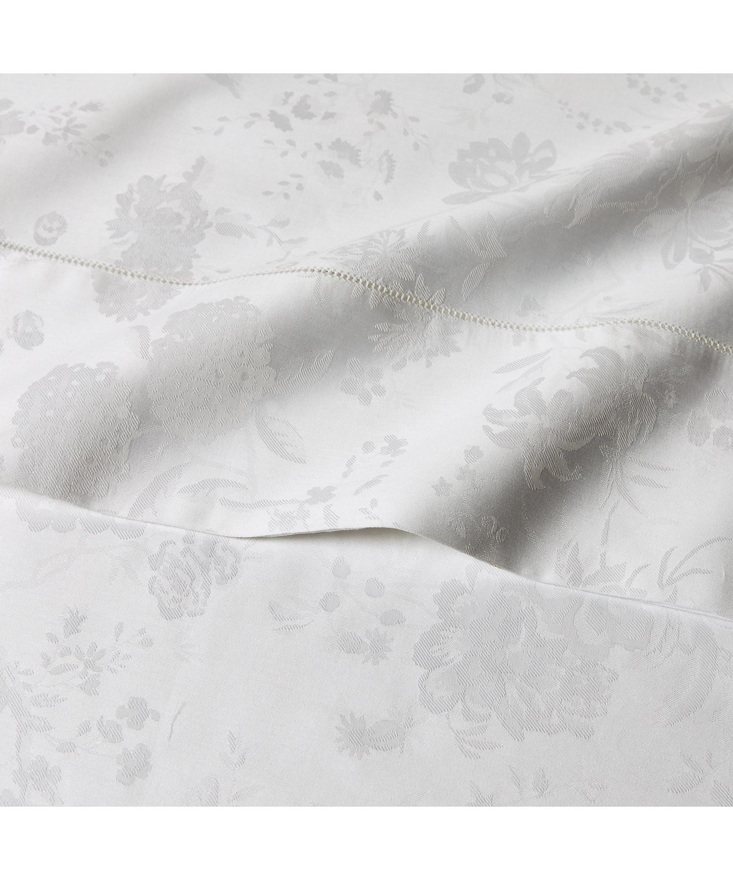 ラルフ ローレン ホーム RALPH LAUREN HOME オーガニック コットン Bethany ジャカード ボックスシーツ/セミダブルサイズ (250ブラウン) 250ブラウン