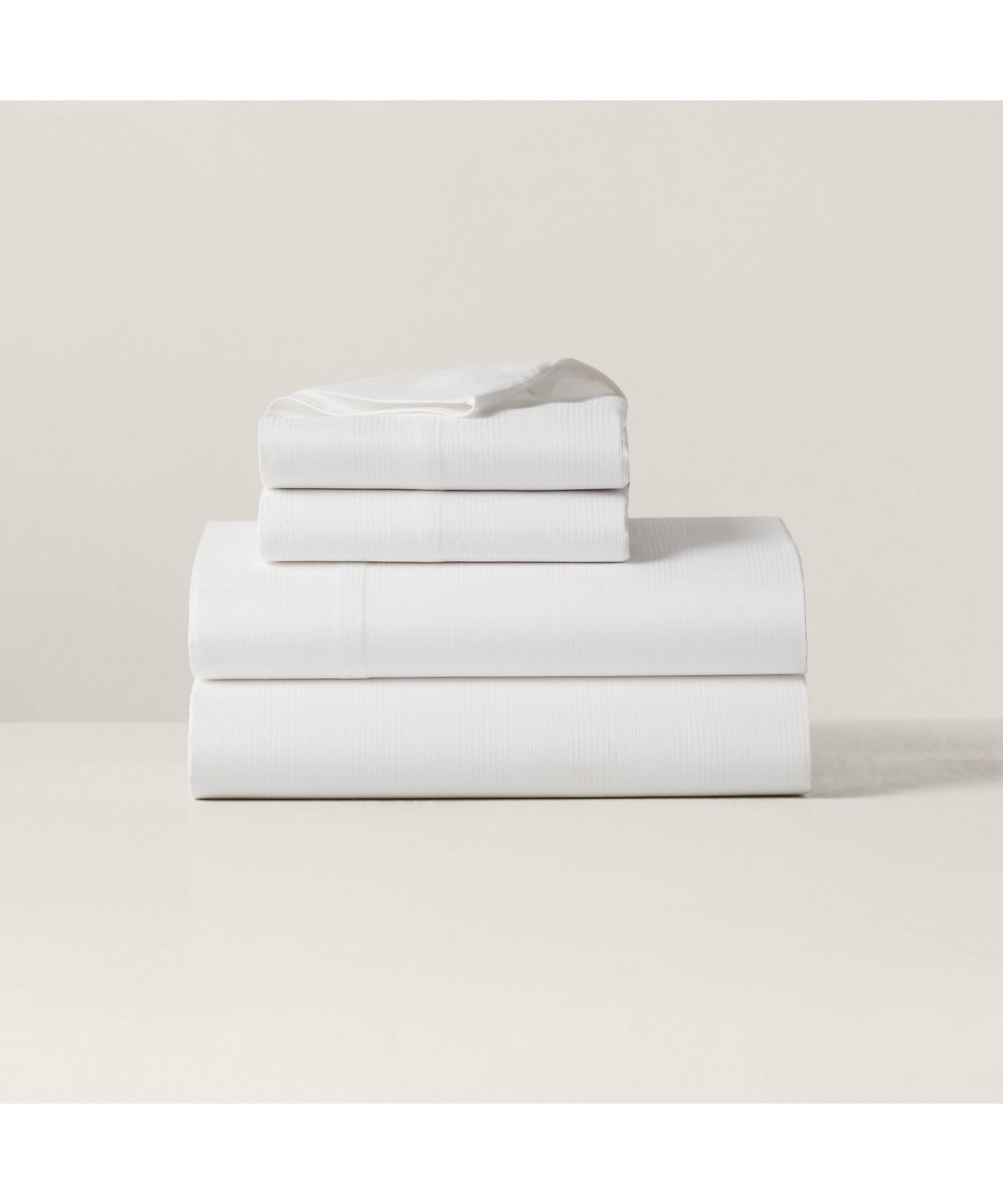 Ralph Lauren Home オーガニックコットン ボーダーピロー グレー