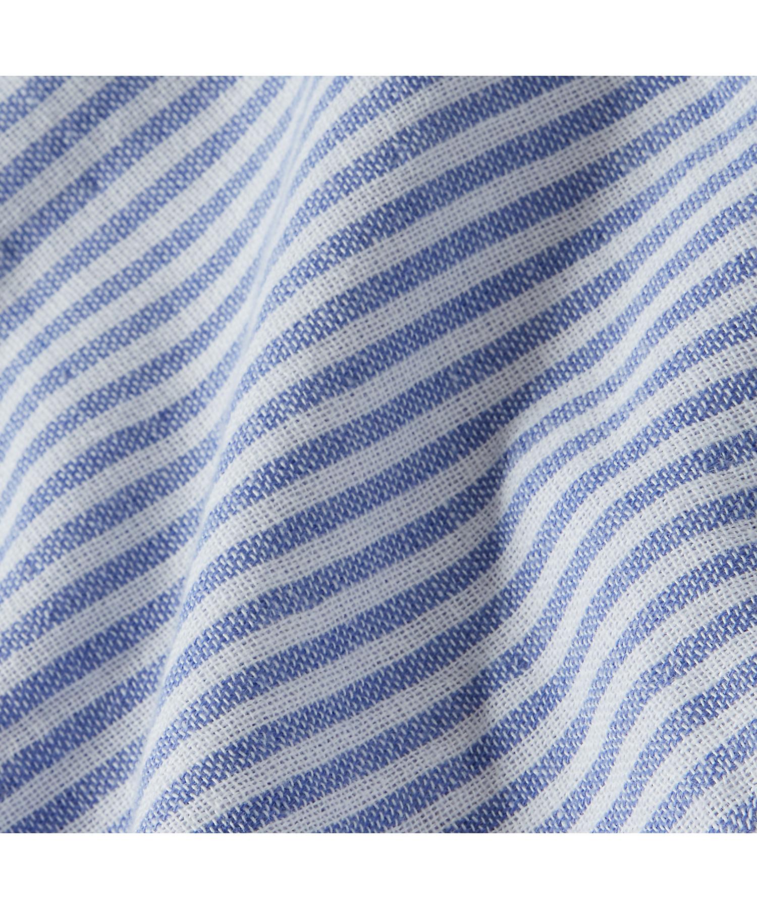 ラルフ ローレン ホーム RALPH LAUREN HOME オックスフォード ストライプ スモールシングル タオルケット (400ブルー) 400ブルー