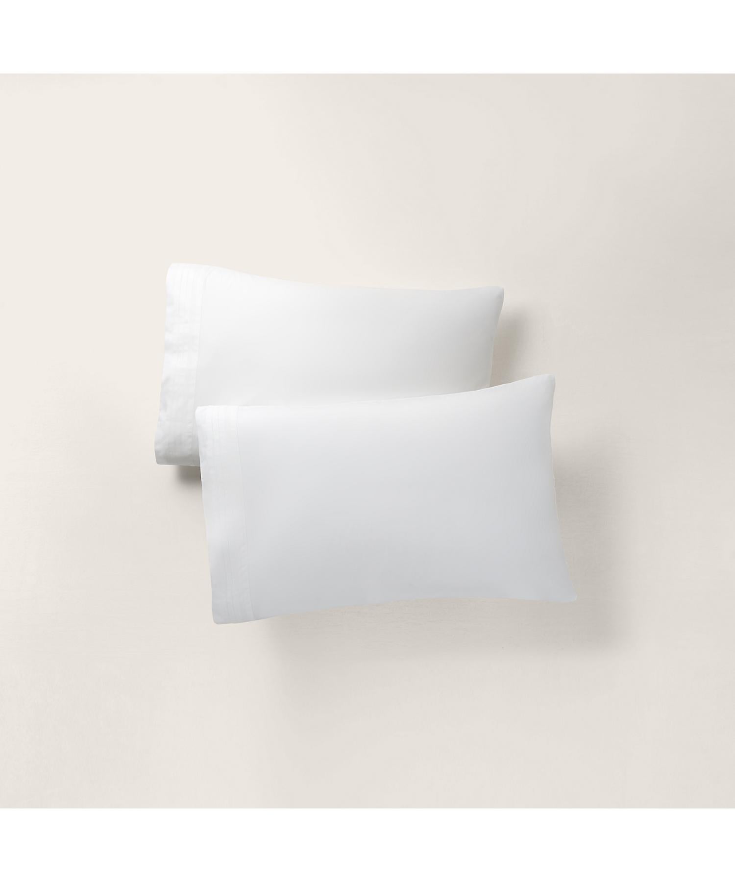 ラルフ ローレン ホーム RALPH LAUREN HOME オーガニックコットン タキシード プリーツ ボックスシーツ/ダブルサイズ (100ホワイト) 100ホワイト
