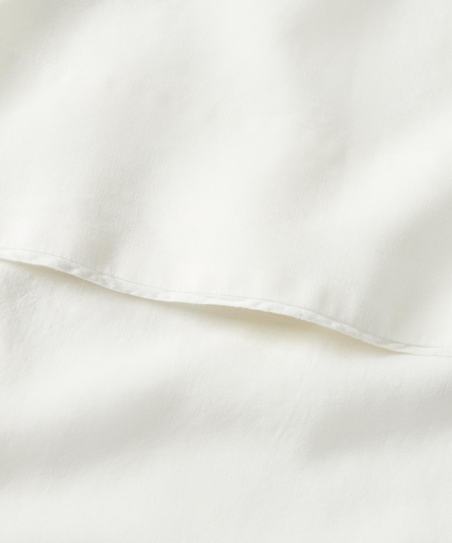 ラルフ ローレン ホーム RALPH LAUREN HOME RL リネン ソリッド フラットシーツ/ シングルサイズ (100ホワイト) 100ホワイト