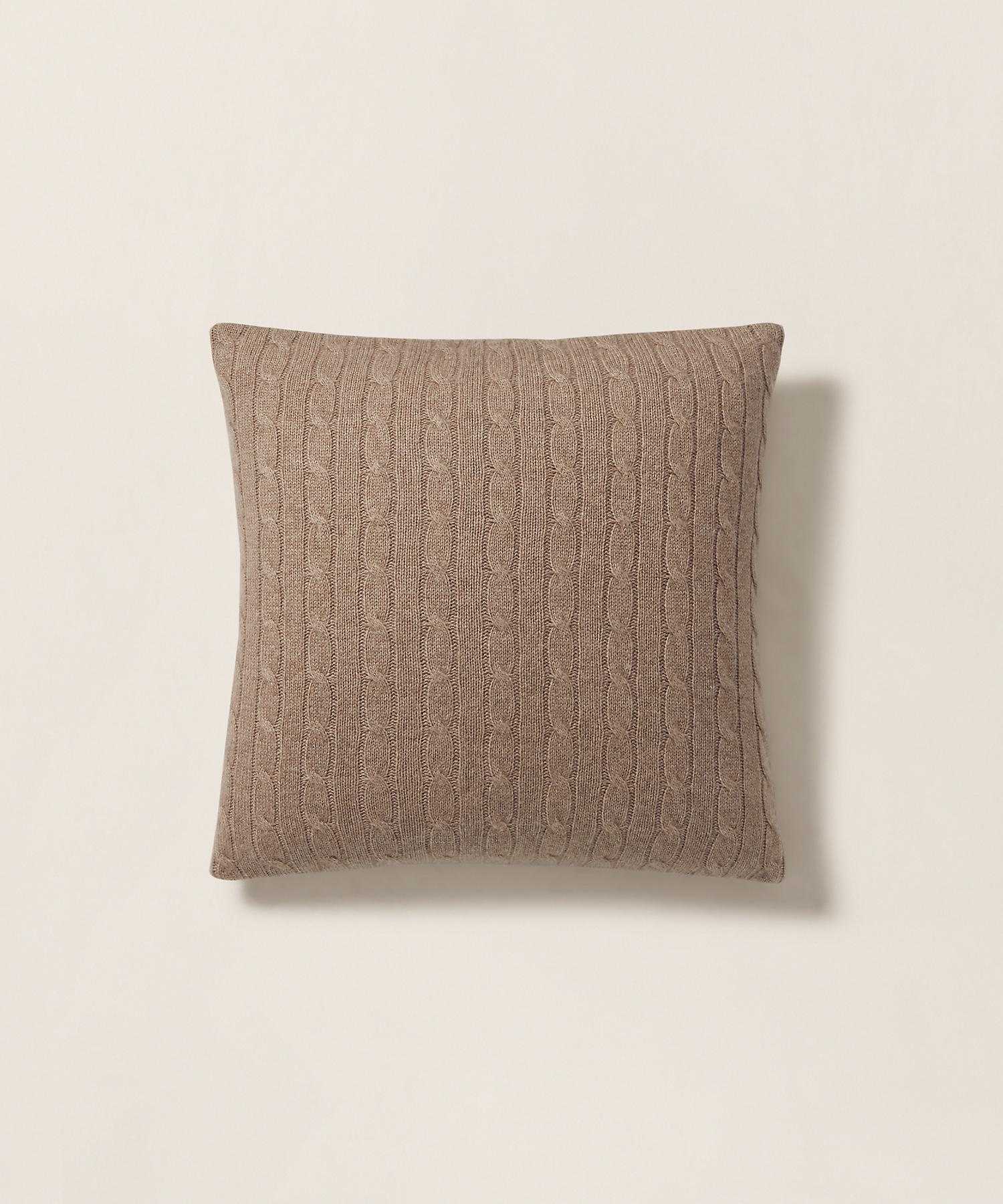 ラルフ ローレン ホーム RALPH LAUREN HOME ケーブルド カシミヤ スロー ピロー (101ナチュラル) 101ナチュラル