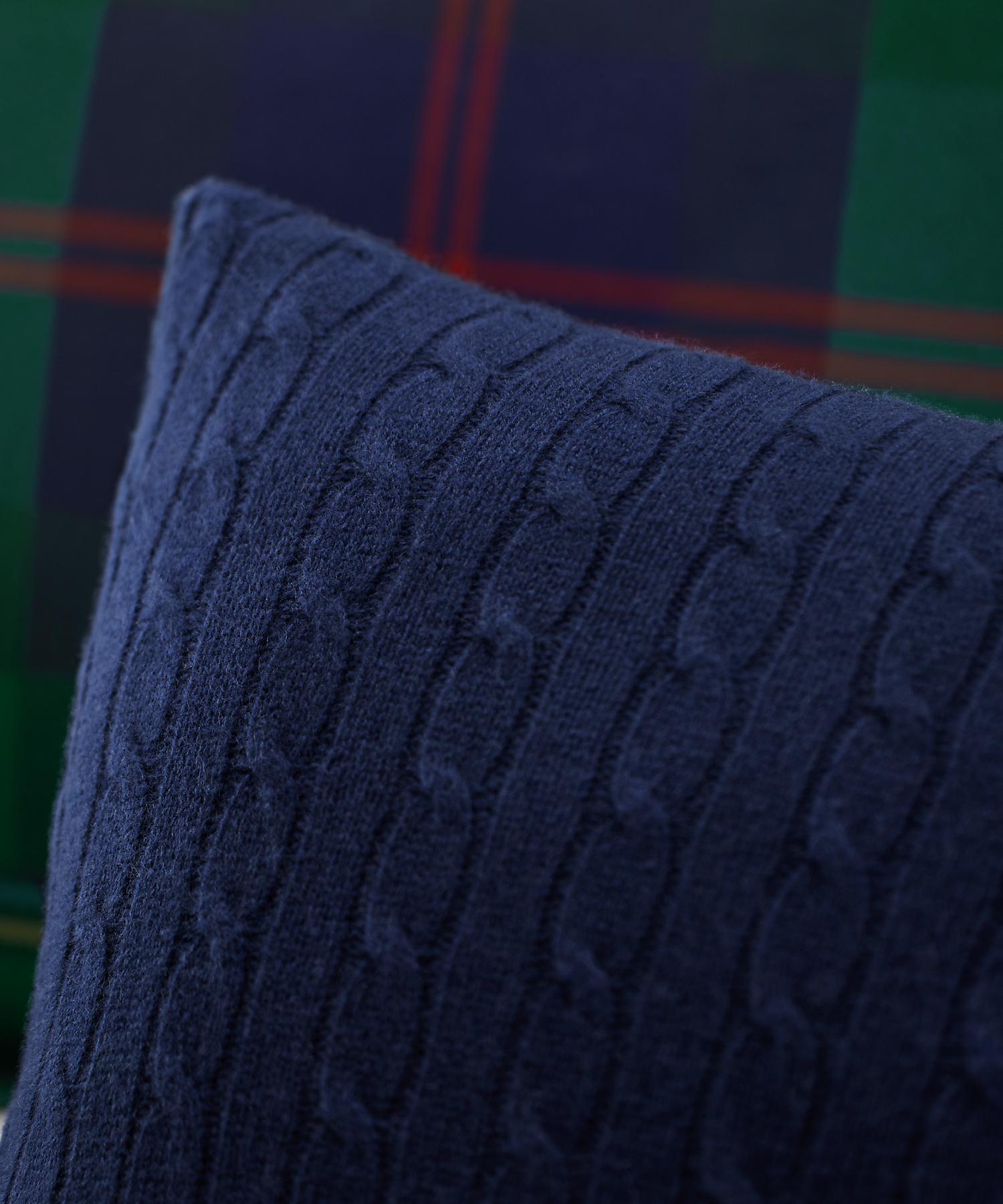 ラルフ ローレン ホーム RALPH LAUREN HOME ケーブルド カシミヤ スロー ピロー (410ネイビー) 410ネイビー