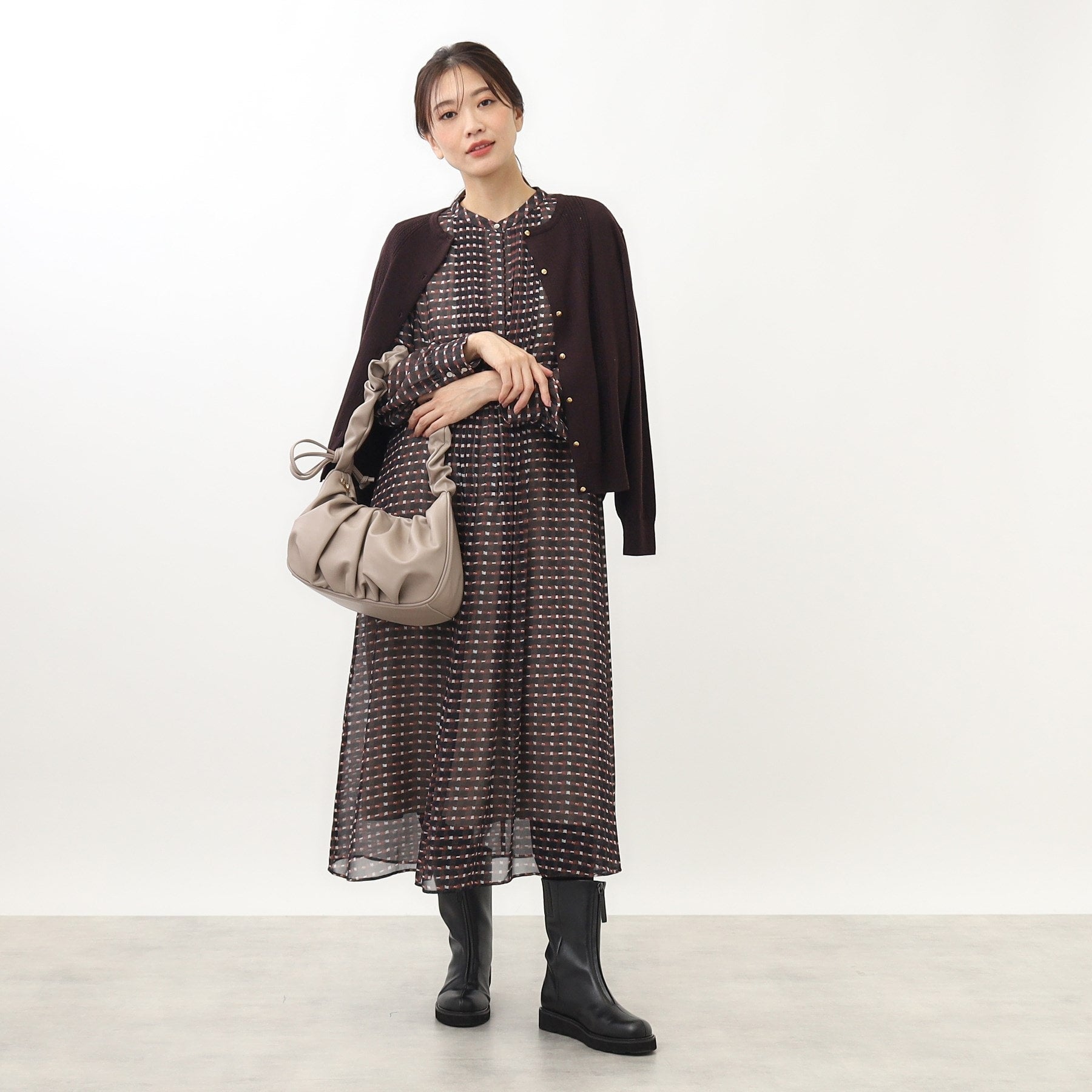 リフレクト Reflect 【セットアップ可】ソフトタッチカーディガン (グリーン(025)) グリーン(025)