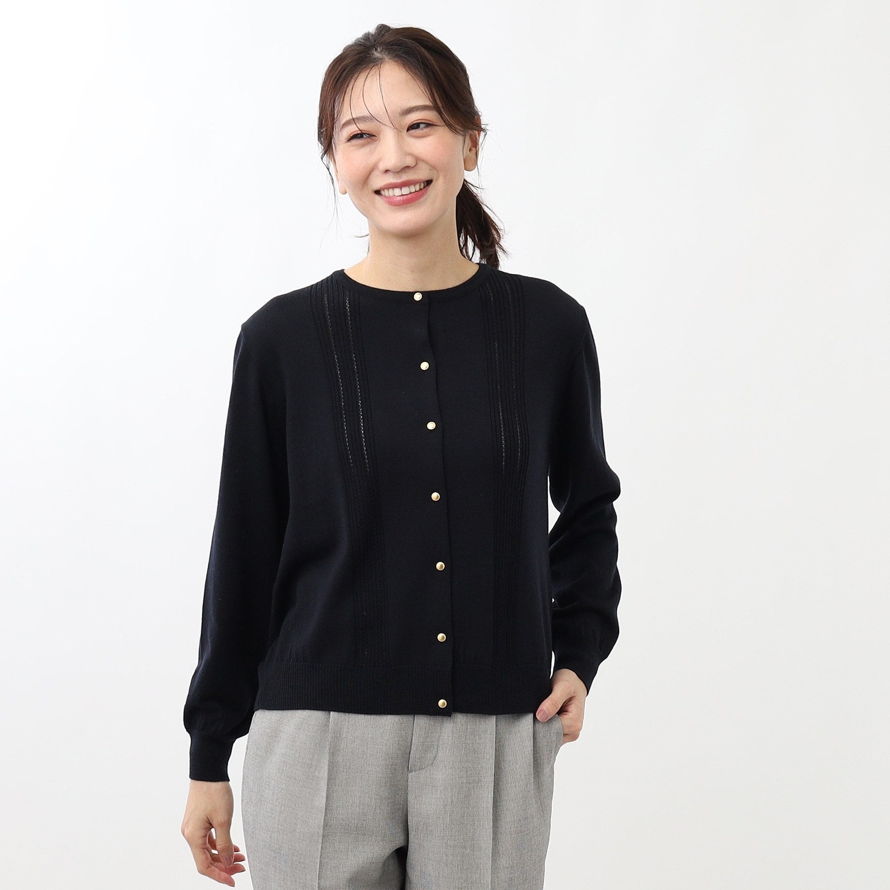 リフレクト Reflect 【セットアップ可】ソフトタッチカーディガン (グリーン(025)) グリーン(025)