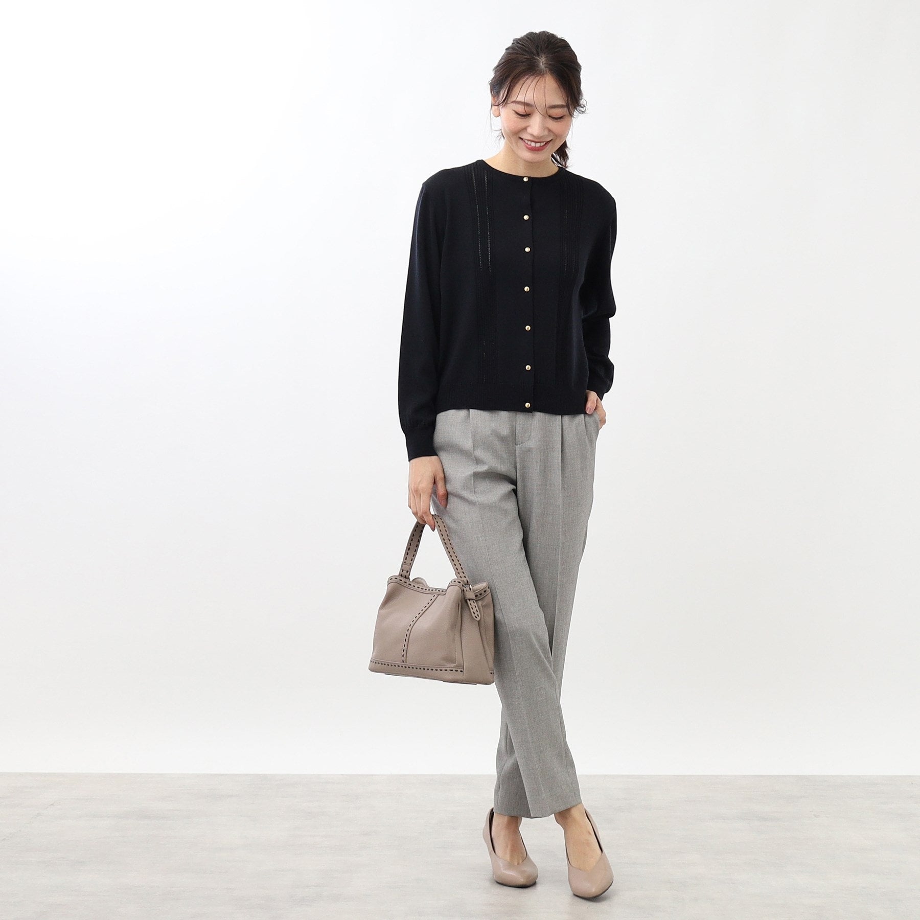 リフレクト Reflect 【セットアップ可】ソフトタッチカーディガン (グリーン(025)) グリーン(025)