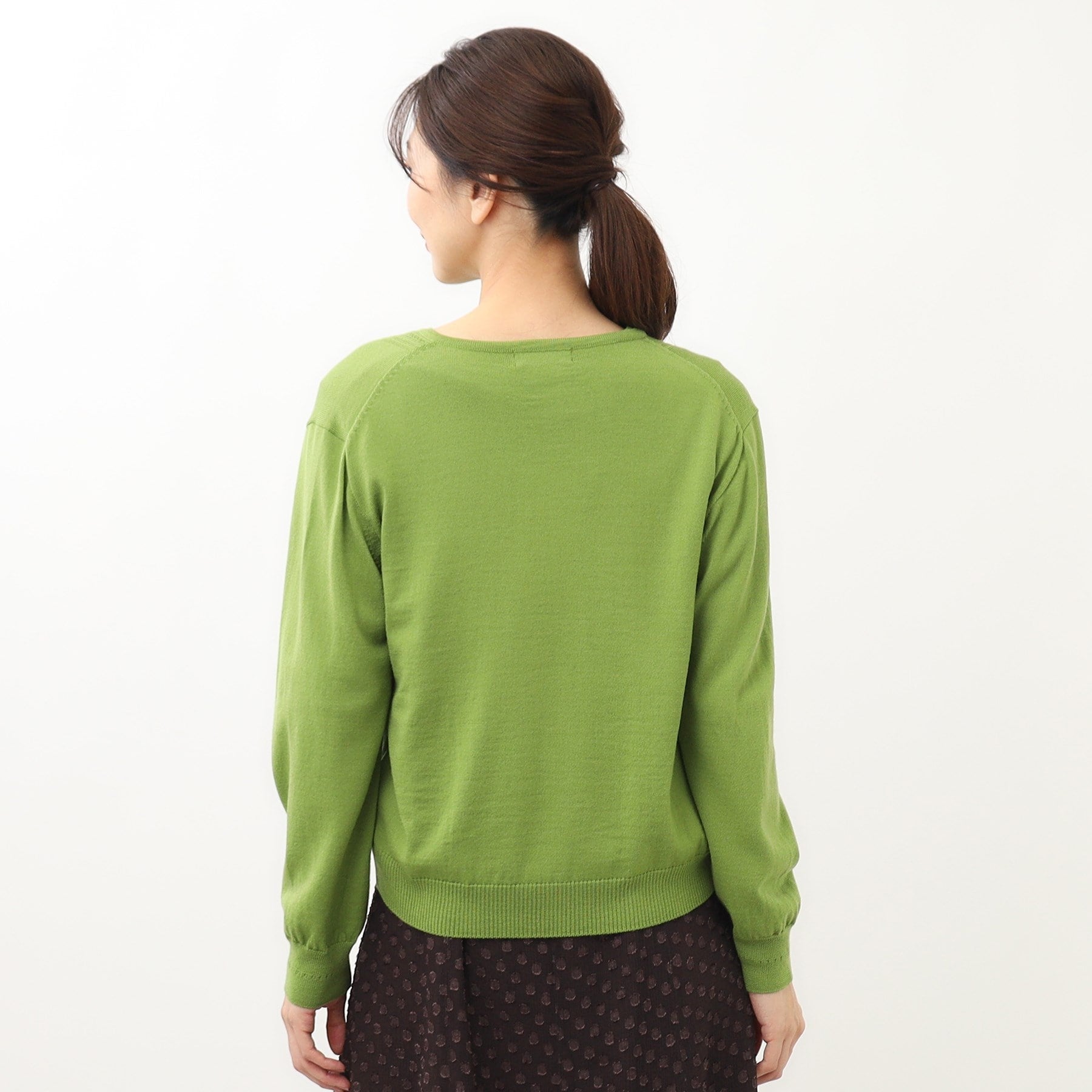 リフレクト Reflect 【セットアップ可】ソフトタッチカーディガン (グリーン(025)) グリーン(025)