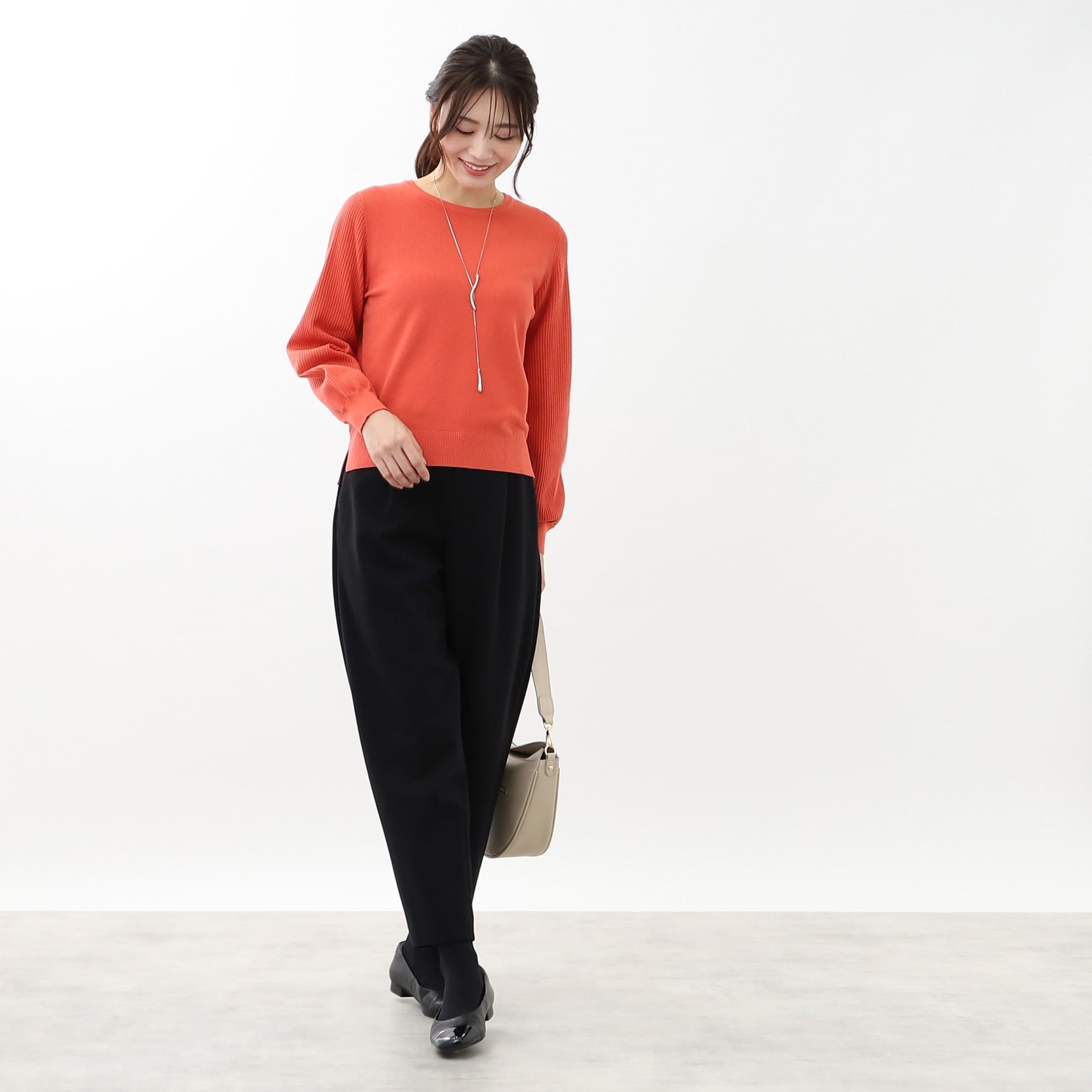 リフレクト Reflect 【マシンウォッシュ可】パフスリーブニット (オフホワイト(003)) オフホワイト(003)