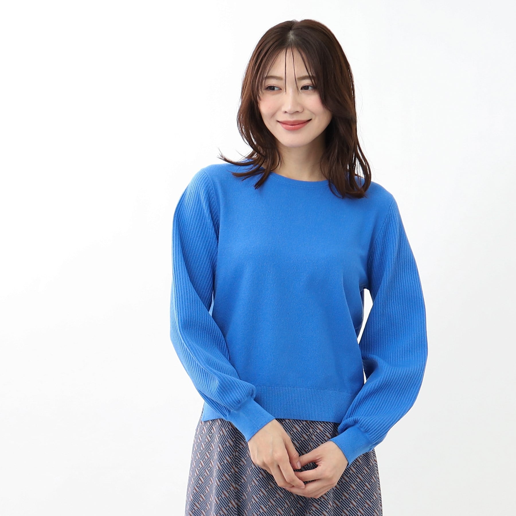 リフレクト Reflect 【マシンウォッシュ可】パフスリーブニット (オフホワイト(003)) オフホワイト(003)