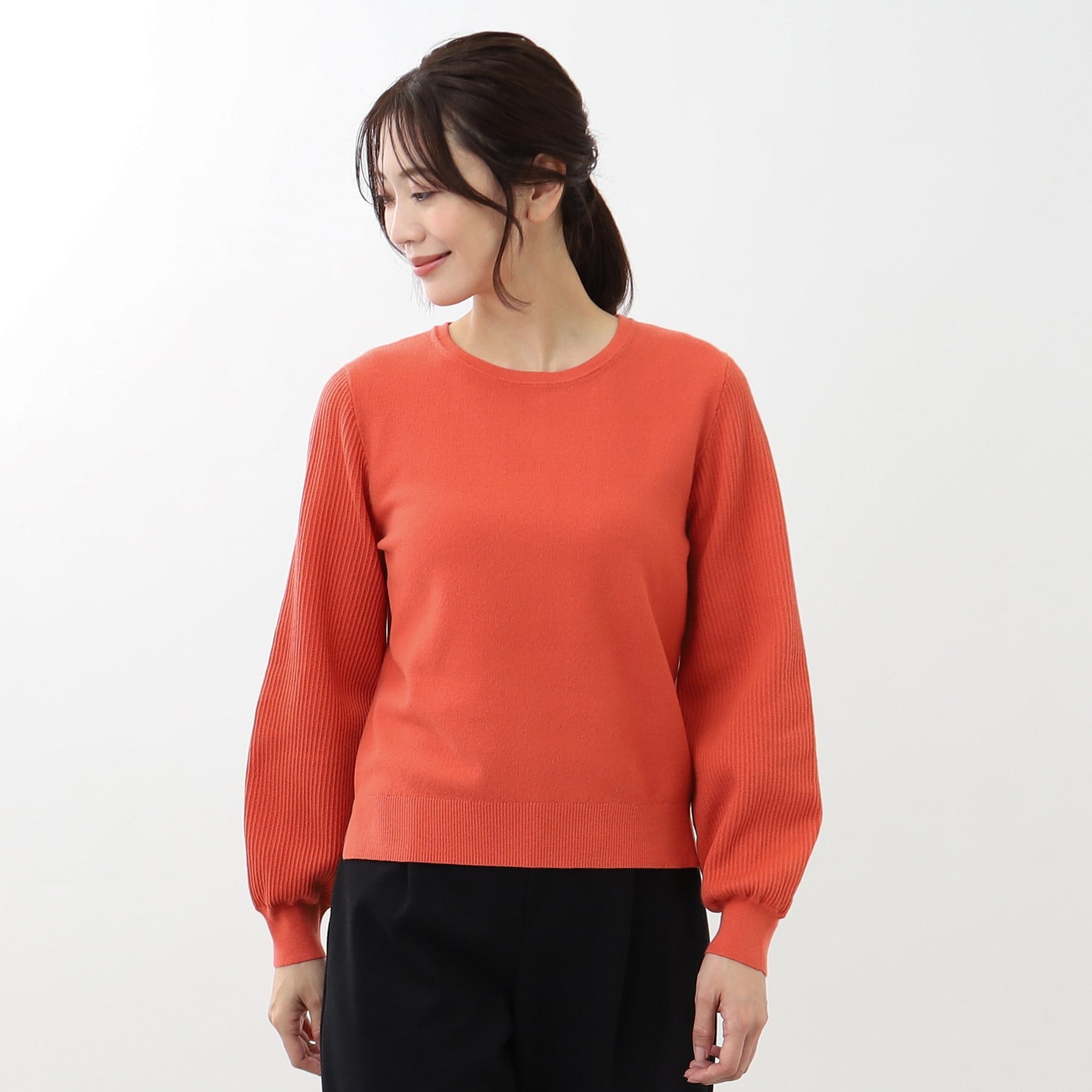 リフレクト Reflect 【マシンウォッシュ可】パフスリーブニット (オフホワイト(003)) オフホワイト(003)