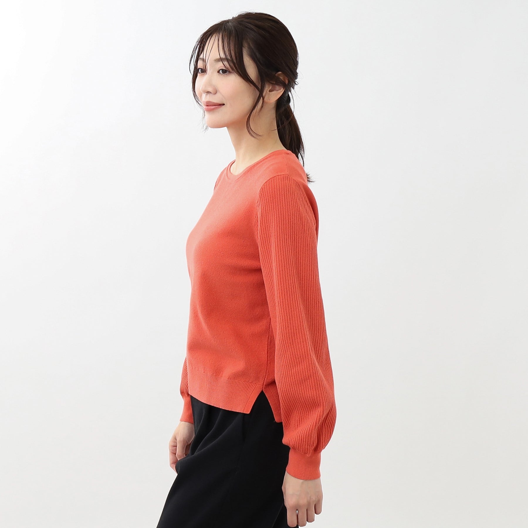 リフレクト Reflect 【マシンウォッシュ可】パフスリーブニット (オフホワイト(003)) オフホワイト(003)