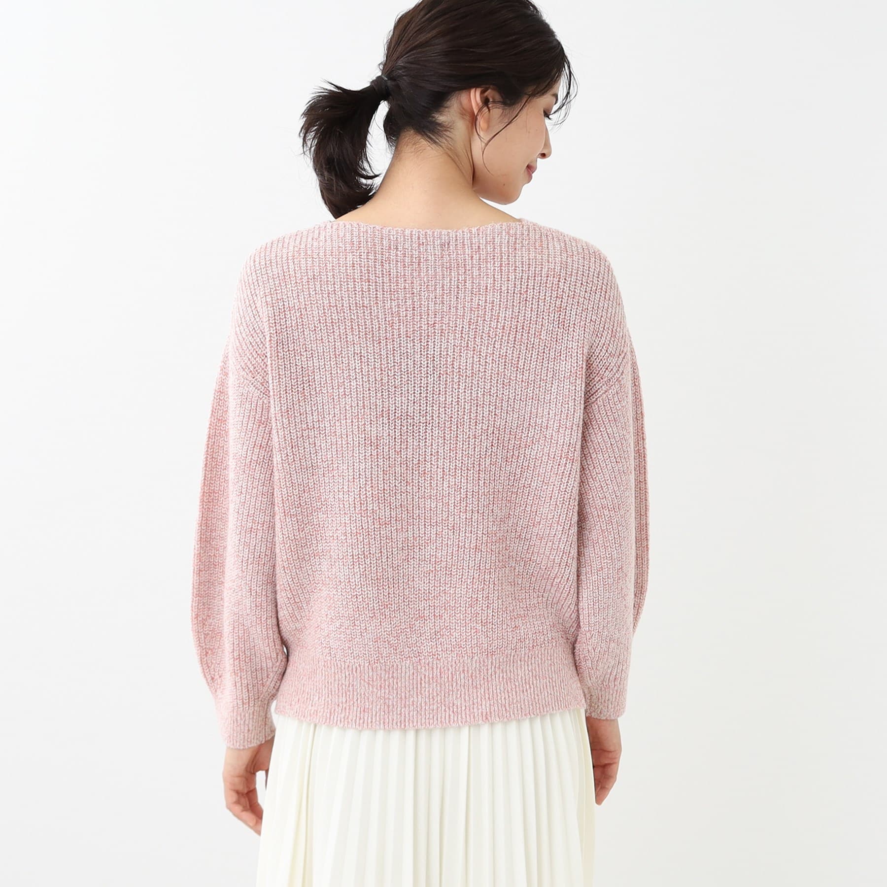 リフレクト Reflect 【洗える】ミックスカラーニット (オフホワイト(003)) オフホワイト(003)