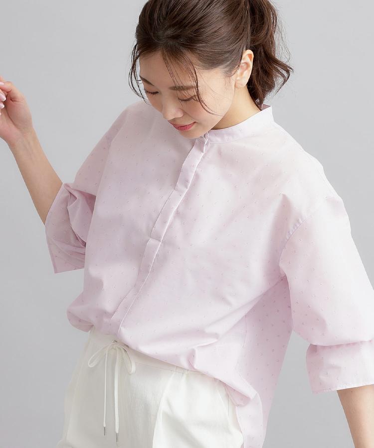 リフレクト Reflect 【接触冷感/洗える】キャンディースリーブブラウス (ピンク(072)) ピンク(072)