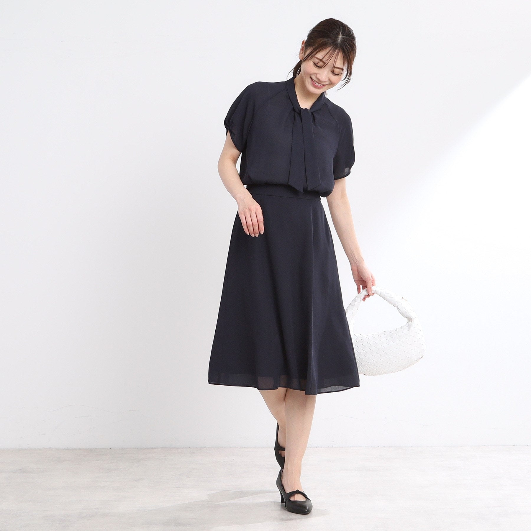 リフレクト Reflect 【マシンウォッシュ可/セットアップ可】Aラインスカート (ネイビー(094)) ネイビー(094)