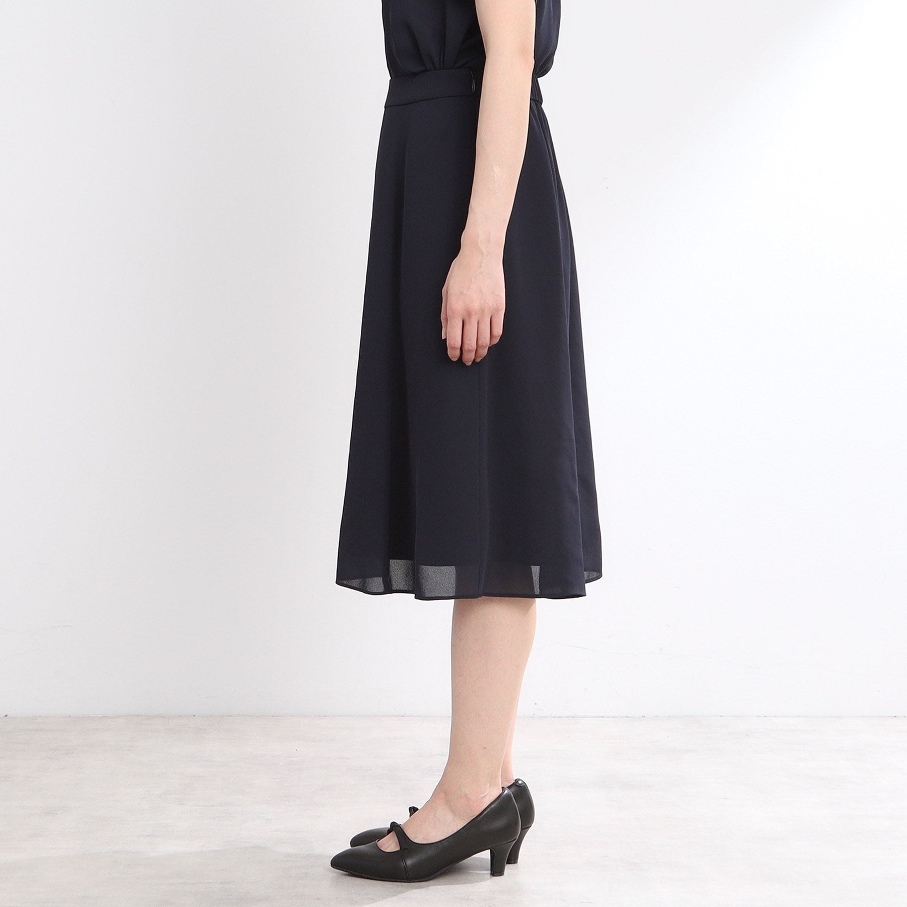 リフレクト Reflect 【マシンウォッシュ可/セットアップ可】Aラインスカート (ネイビー(094)) ネイビー(094)