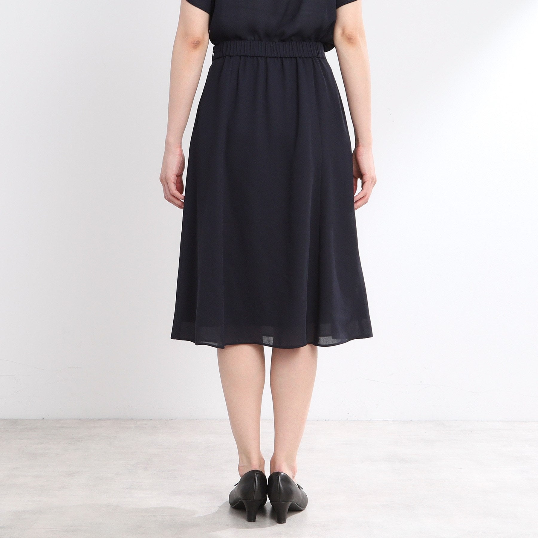 リフレクト Reflect 【マシンウォッシュ可/セットアップ可】Aラインスカート (ネイビー(094)) ネイビー(094)
