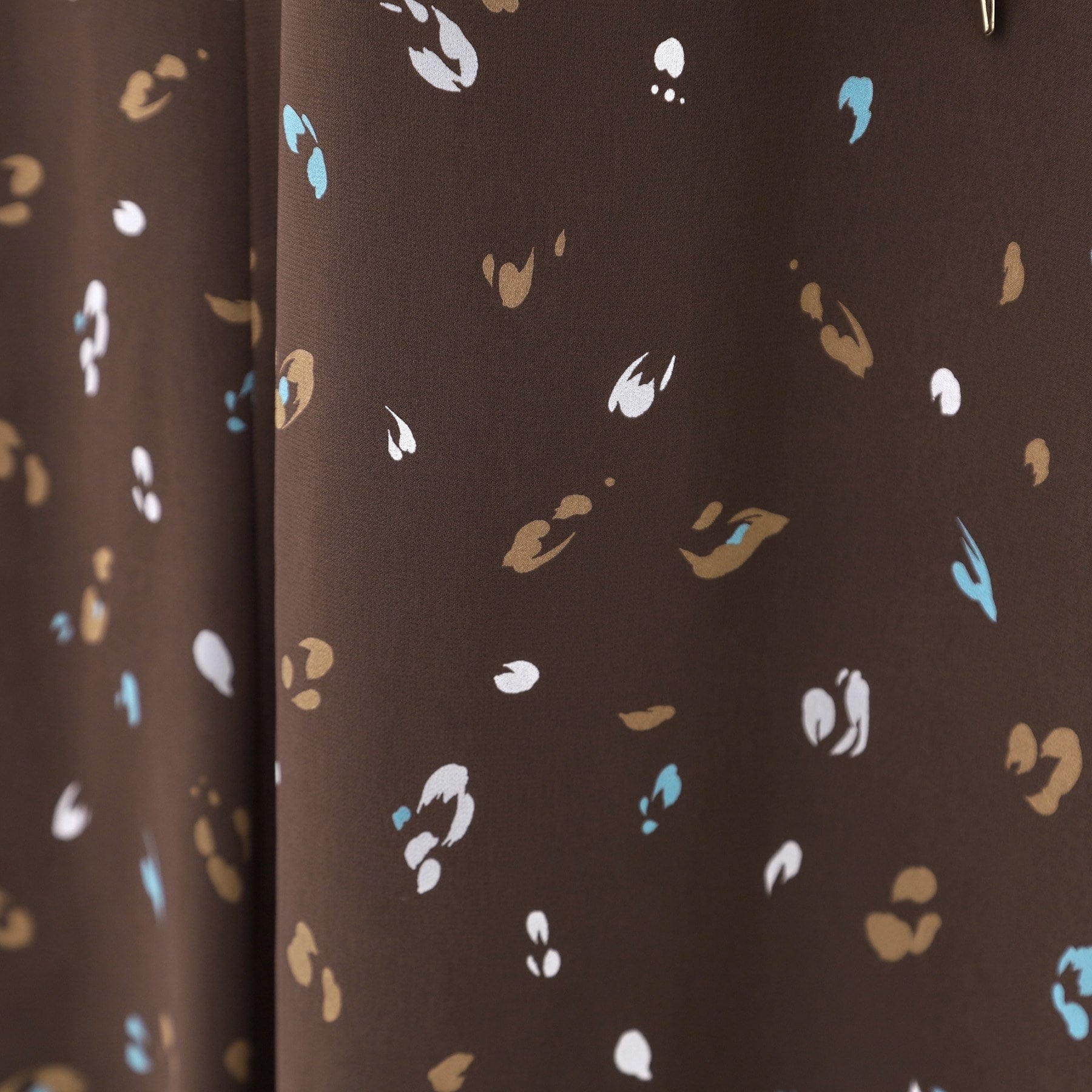 リフレクト Reflect 【ウエストリボン付き】フレアプリントワンピース (ネイビー(194)) ネイビー(194)