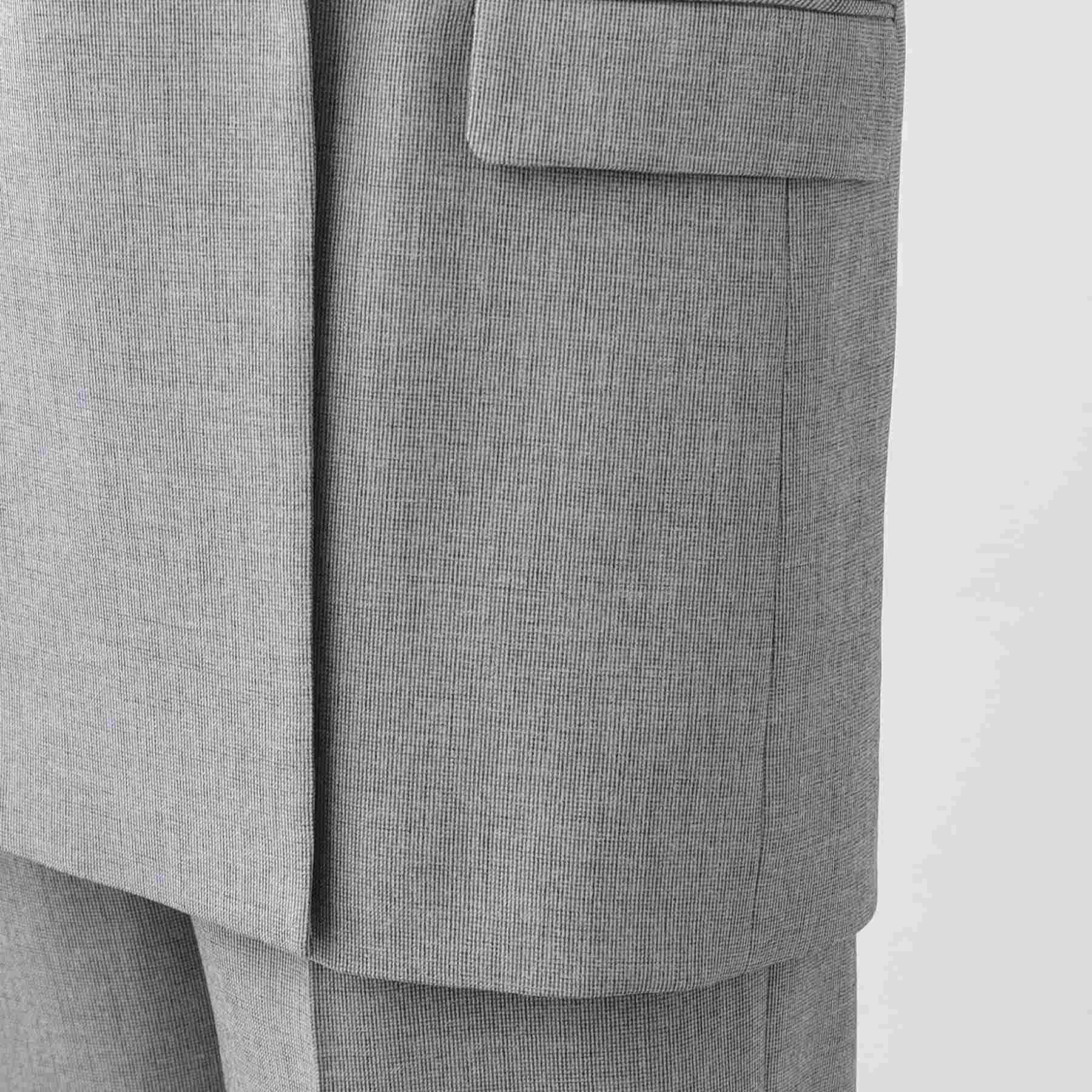 リフレクト Reflect 【単品羽織OK◎/セットアップ可】リラクシーメランジジャケット (ブラウン(044)) ブラウン(044)