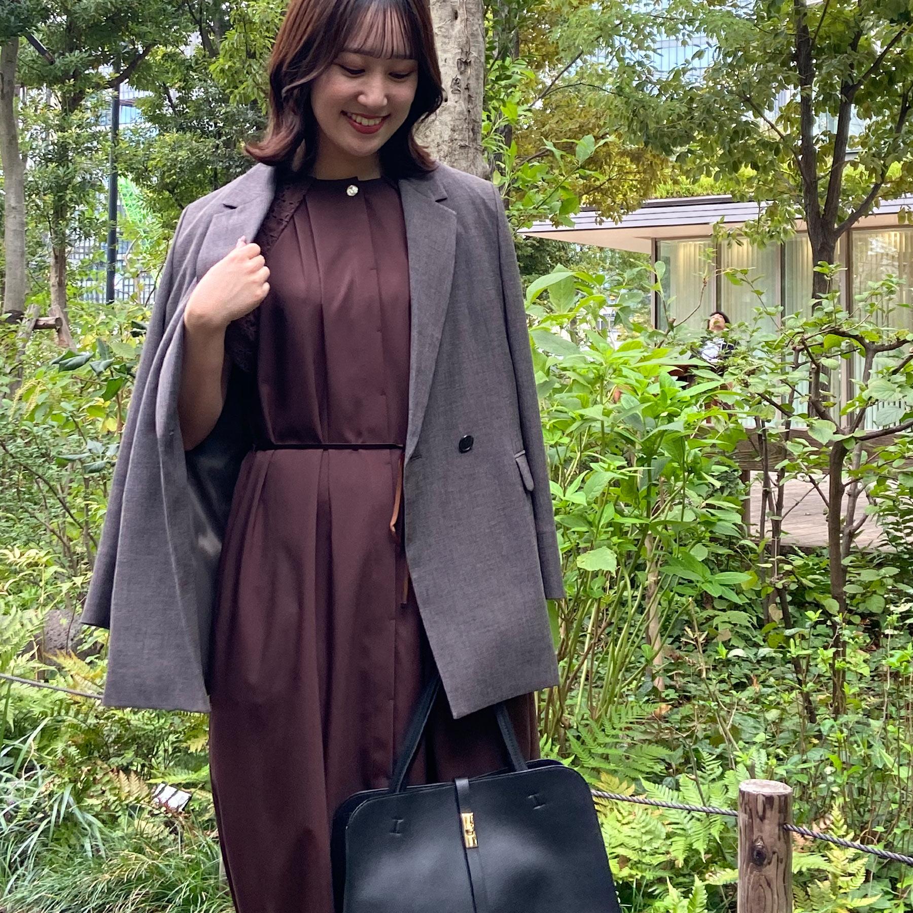 リフレクト Reflect 【単品羽織OK◎/セットアップ可】リラクシーメランジジャケット (ブラウン(044)) ブラウン(044)