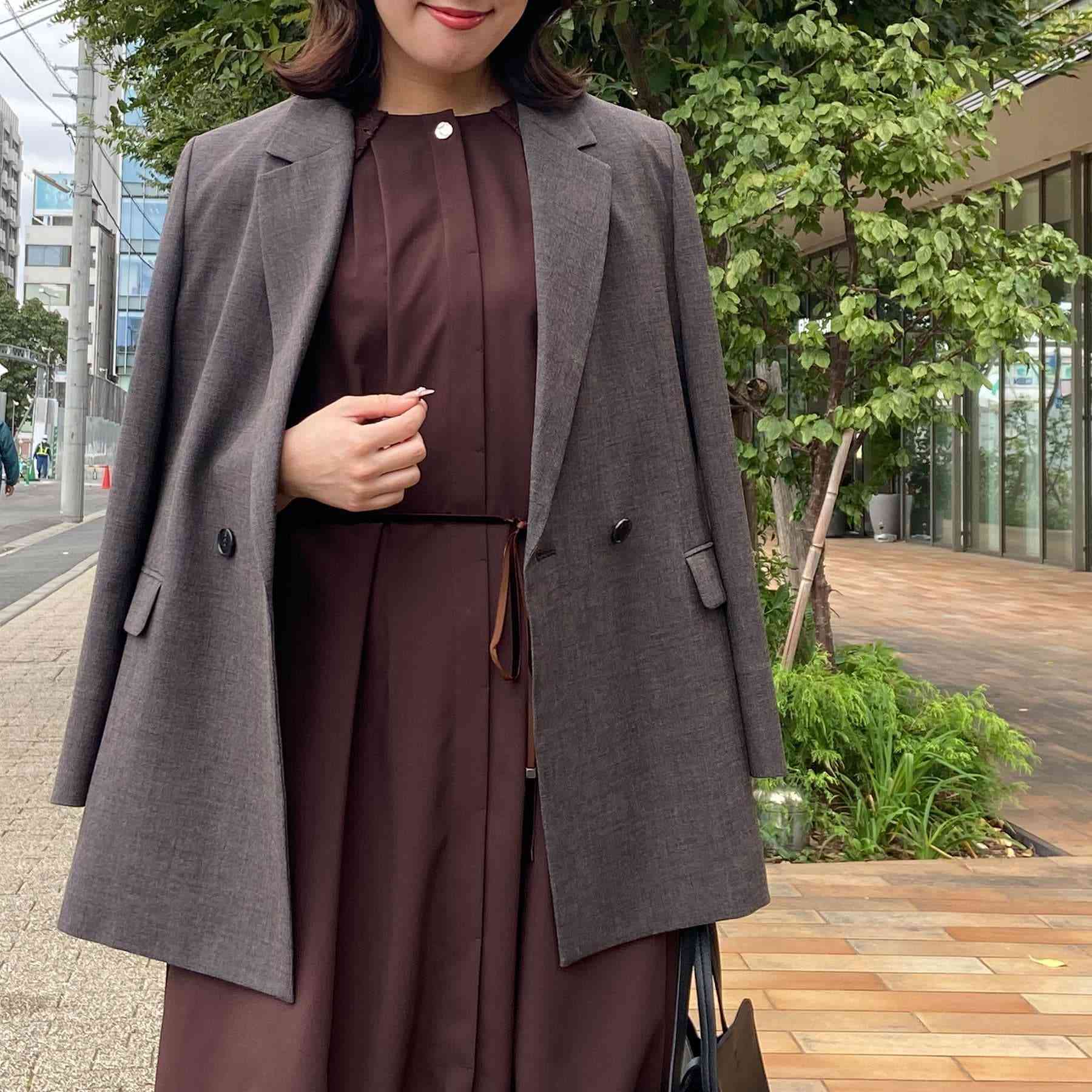 リフレクト Reflect 【単品羽織OK◎/セットアップ可】リラクシーメランジジャケット (ブラウン(044)) ブラウン(044)