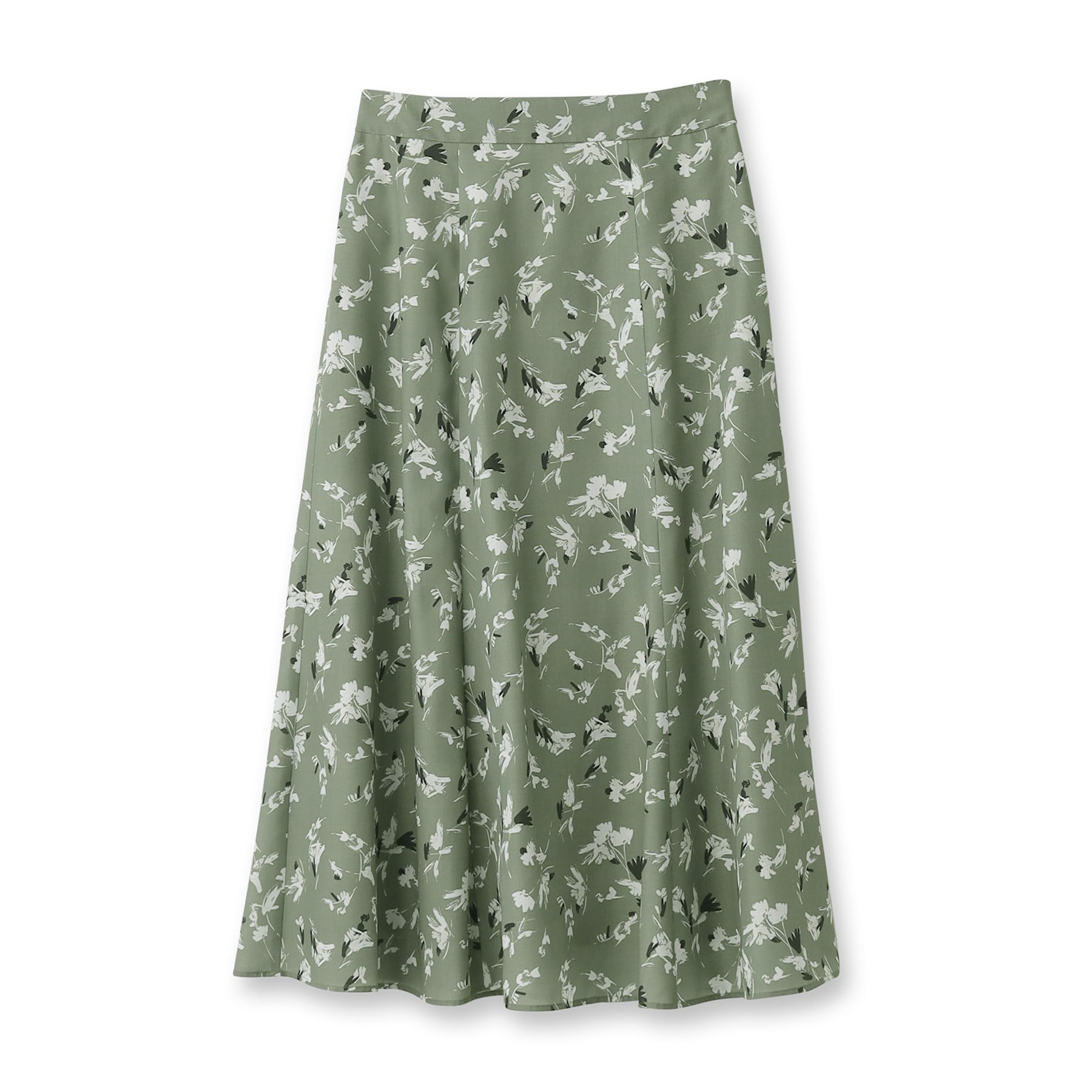 リフレクト Reflect 【マシンウォッシュ可】フラワー柄フレアスカート (オフホワイト(103)) オフホワイト(103)