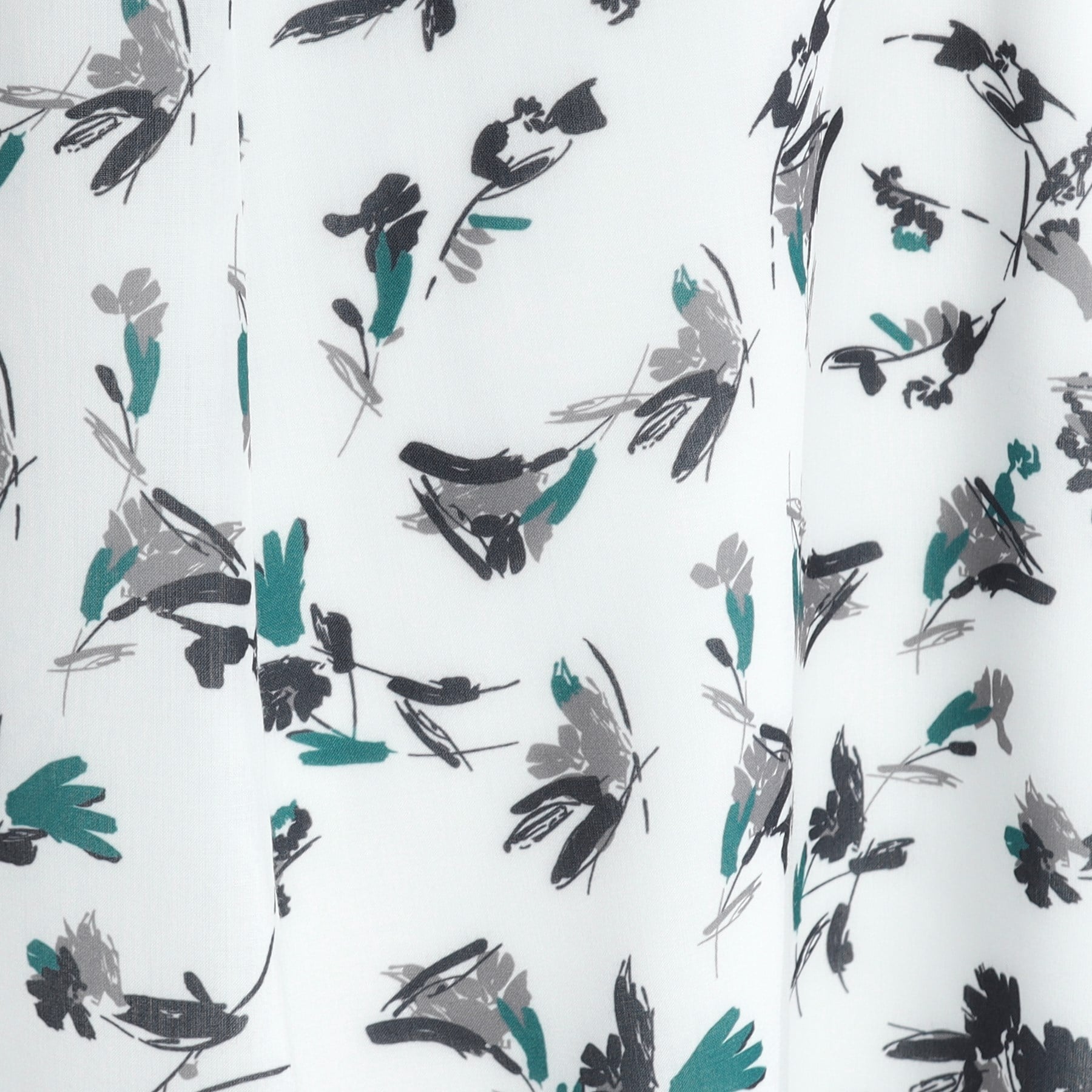 リフレクト Reflect 【マシンウォッシュ可】フラワー柄フレアスカート (オフホワイト(103)) オフホワイト(103)