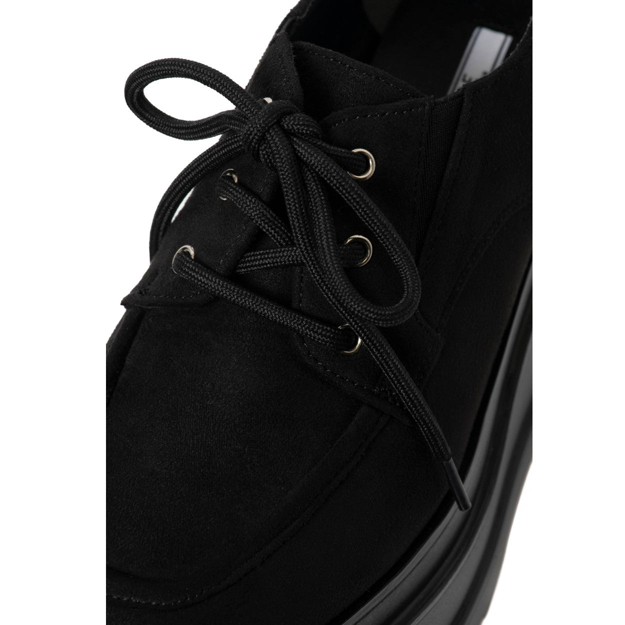 アールアンドイー R&E 【2025AW新作】【R&E】<2way>トリプルソール厚底レースアップシューズ (ブラックスエード) ブラックスエード