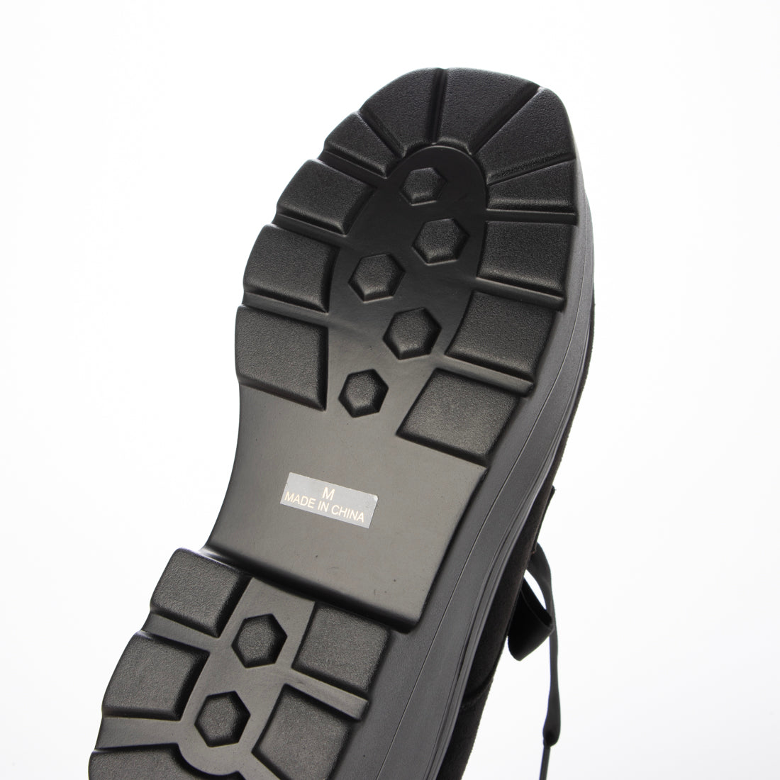 アールアンドイー R&E 【2025AW新作】【R&E】<2way>トリプルソール厚底レースアップシューズ (ブラックスエード) ブラックスエード