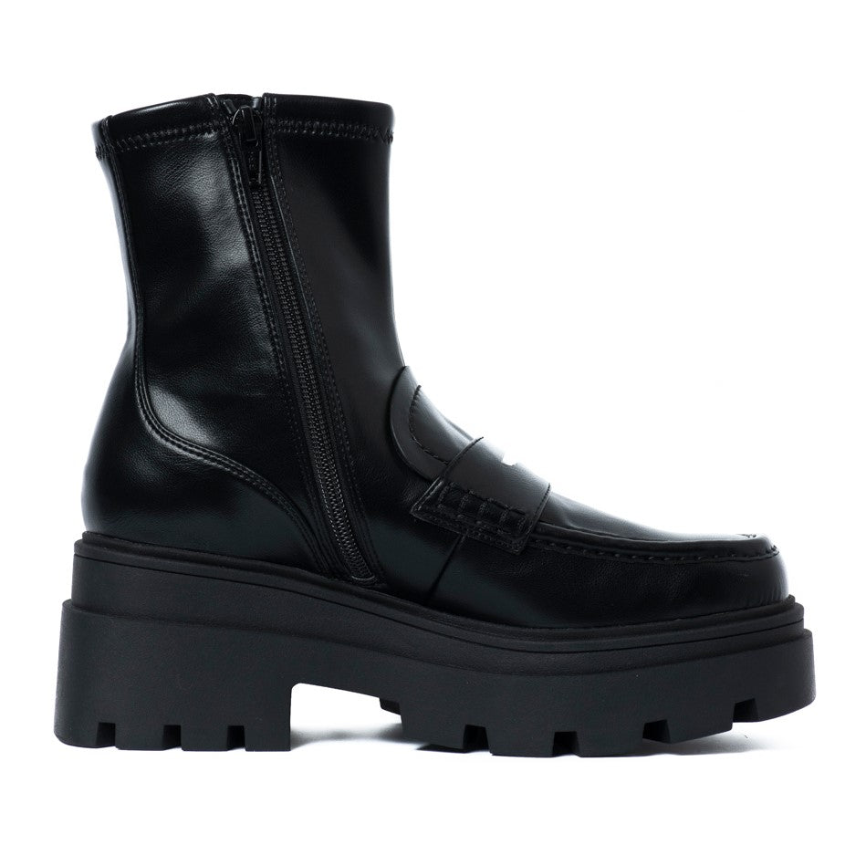 R&E Track Sole Stretch Moca Short Boots