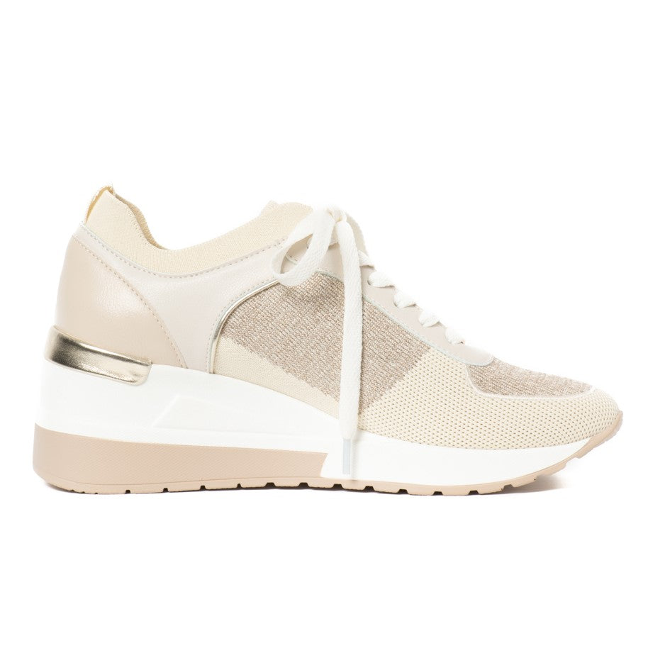 リゾイ REZOY ニットコンビ厚底ソールスニーカー